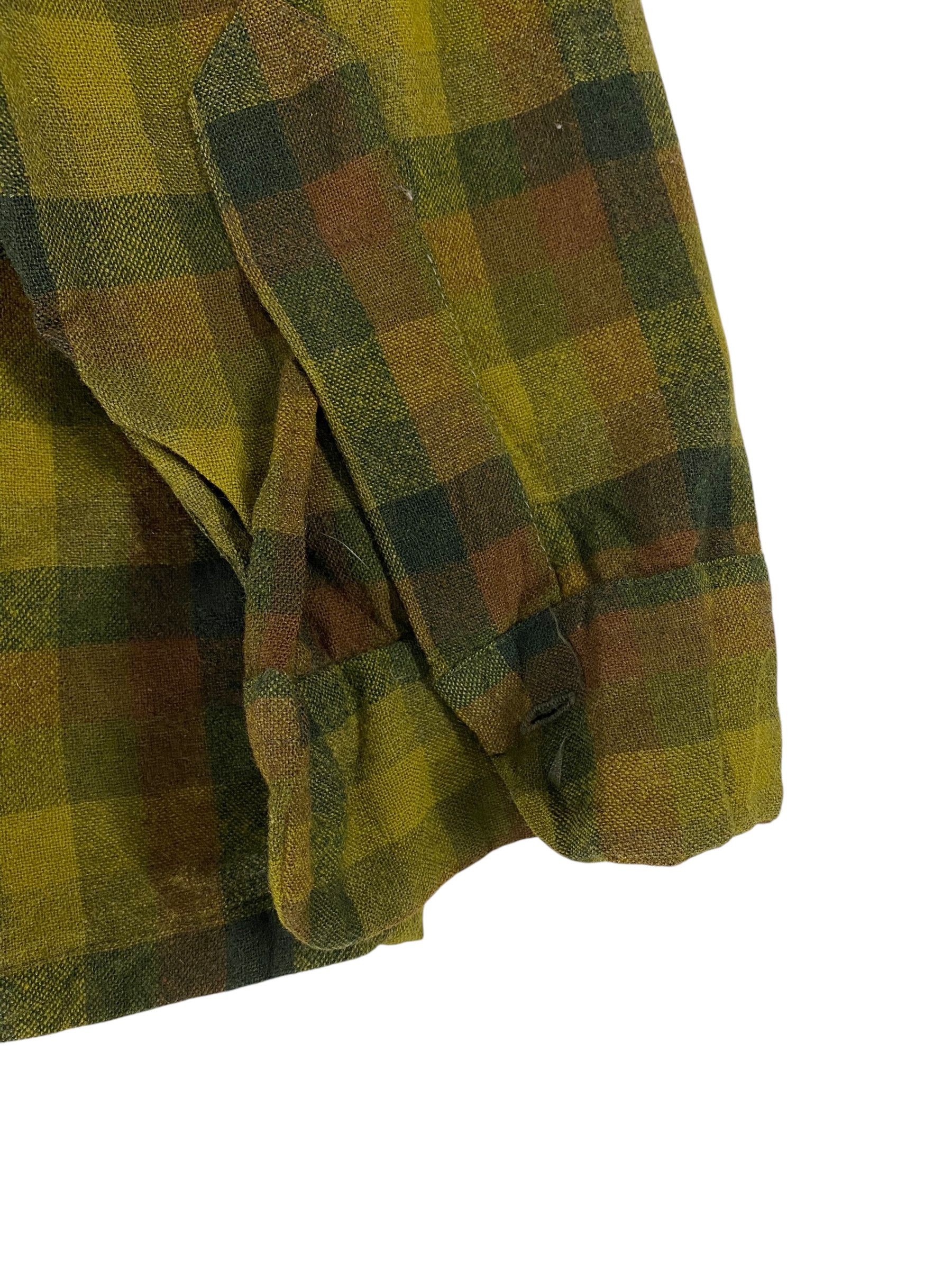 Pendleton 60s Pendleton shadow plaid double flap pocket wool shirt Size US L / EU 52-54 / 3 - 5 Thumbnail