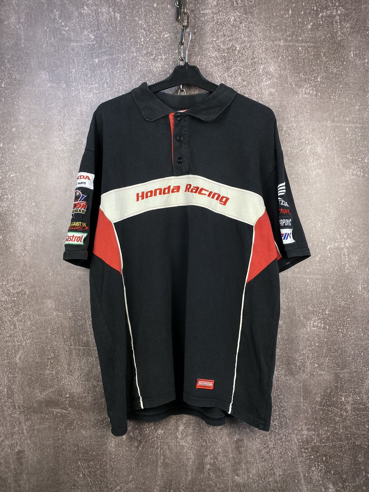 Honda × Japanese Brand × Vintage Vintage y2k 90s Honda Racing polo shirt Size US XL / EU 56 / 4 - 1 Thumbnail