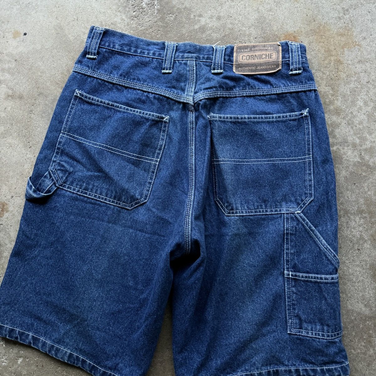 Vintage Vintage Y2K Corniche Baggy Dark Wash Skater Jean Shorts Jnco Size US 32 / EU 48 - 8 Thumbnail