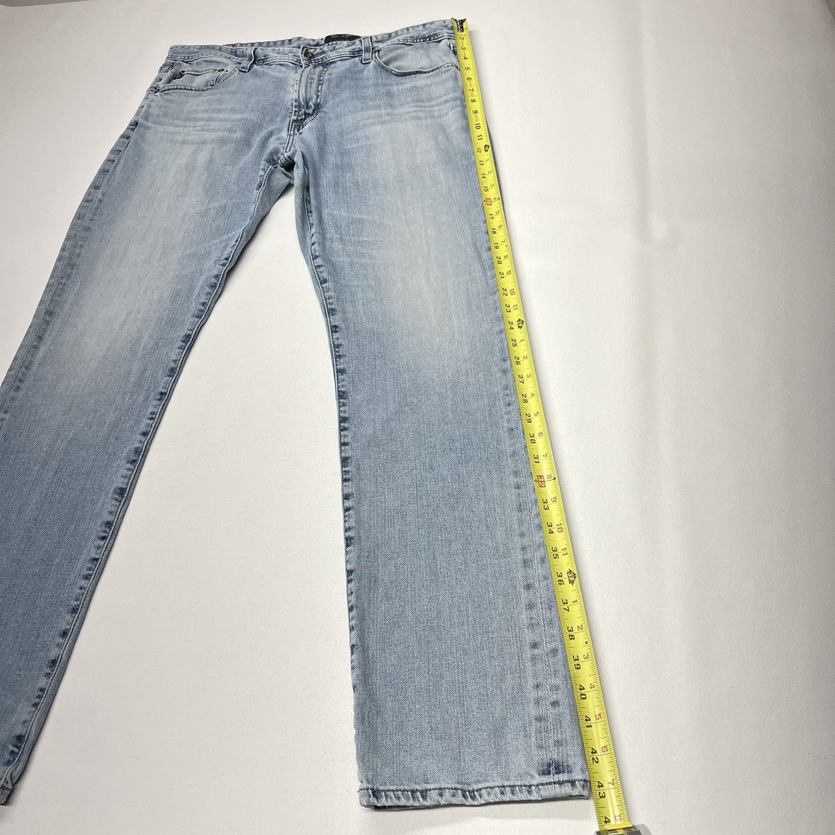 AG Adriano Goldschmied AG Adriano Goldschmied Jeans Blue Straight Denim Washed Size US 36 / EU 52 - 19 Thumbnail
