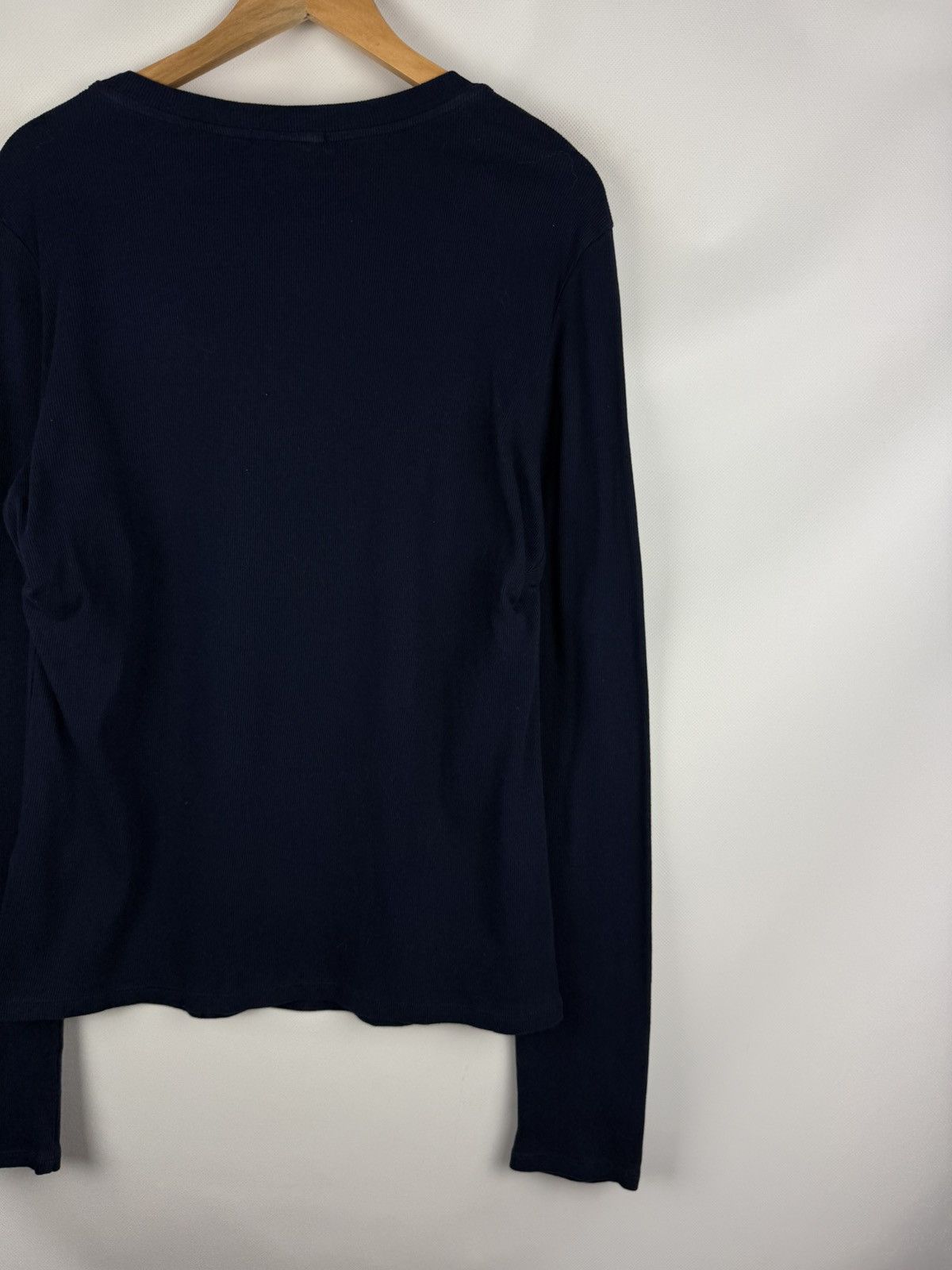 Agolde Agolde Men’s Long Sleeve Rib Crew Neck Tee T Shirt USA Made Size US XL / EU 56 / 4 - 16 Thumbnail