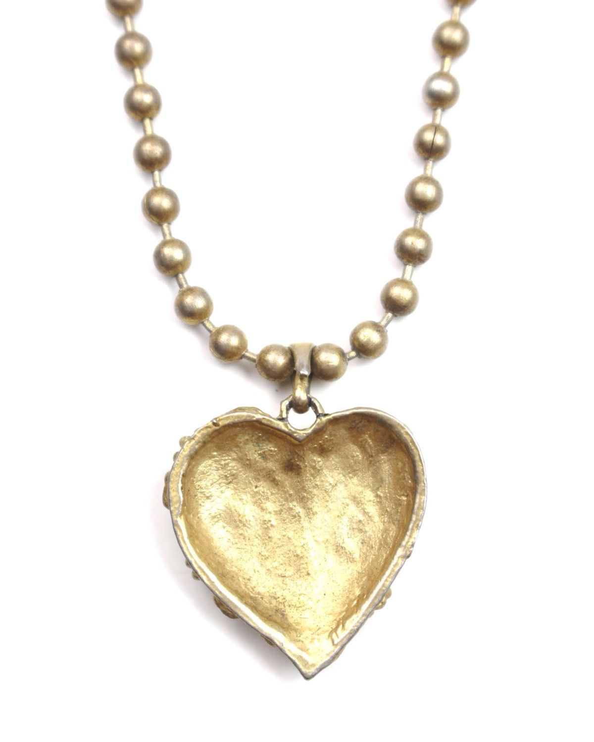 Hysteric Glamour 2000S JAPANESE MADE GILDED BLOOM HEART BALL CHAIN NECKLACE Size ONE SIZE - 3 Thumbnail