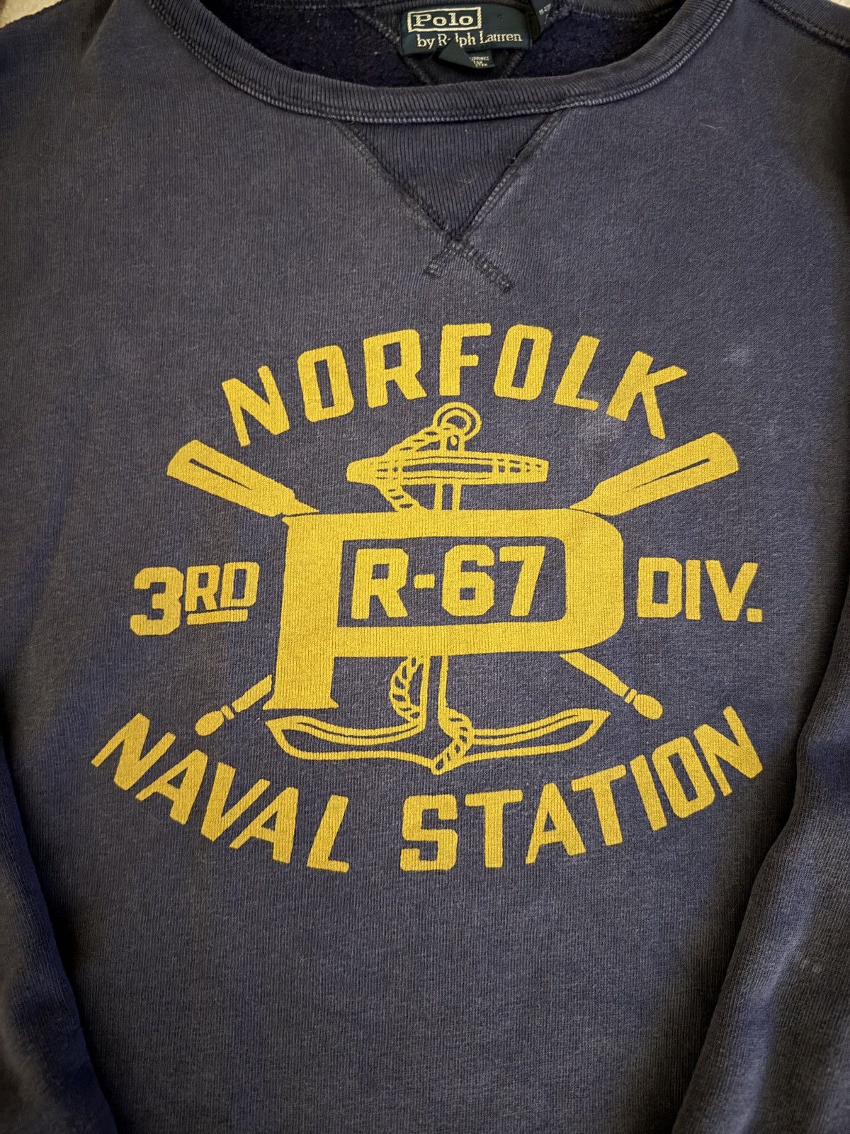 Polo Ralph Lauren Vintage PoloRalph Lauren Norfolk Naval Station Crew Sz XXL Size US XXL / EU 58 / 5 - 3 Thumbnail