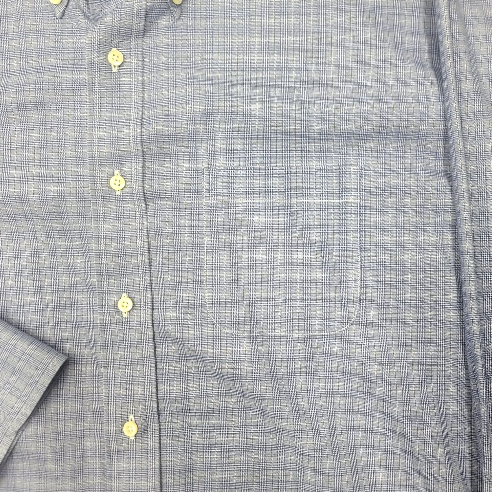 Brooks Brothers Brooks Brothers Regent Fit Shirt Mens 18 34 Blue Check Non Iron Supima Cotton Dress Shirt Button-Down Collar Mens 18 Big & Tall Regular Size US XXL / EU 58 / 5 - 6 Thumbnail
