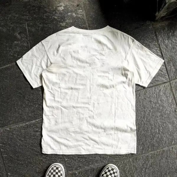 Japanese Brand VIBE White washed retro cartoon cat print t-shirt Size US M / EU 48-50 / 2 - 8 Thumbnail