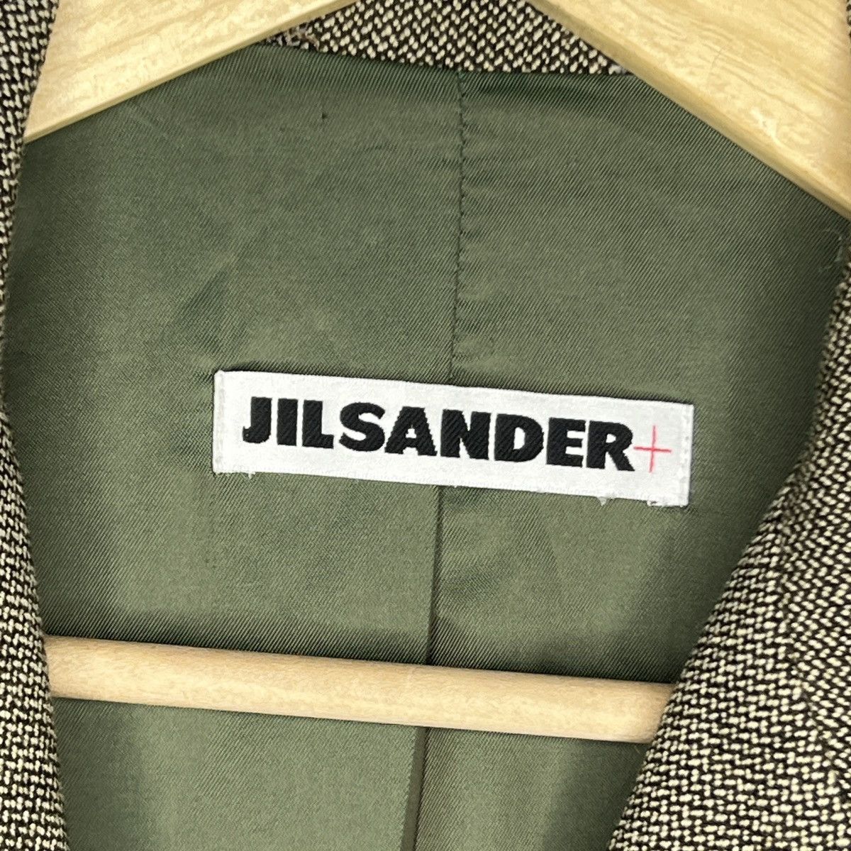 Designer × Jil Sander Vintage Jil Sander Coat Jacket Wool Cashmere 90s Khaki Green Size S / US 4 / IT 40 - 5 Thumbnail