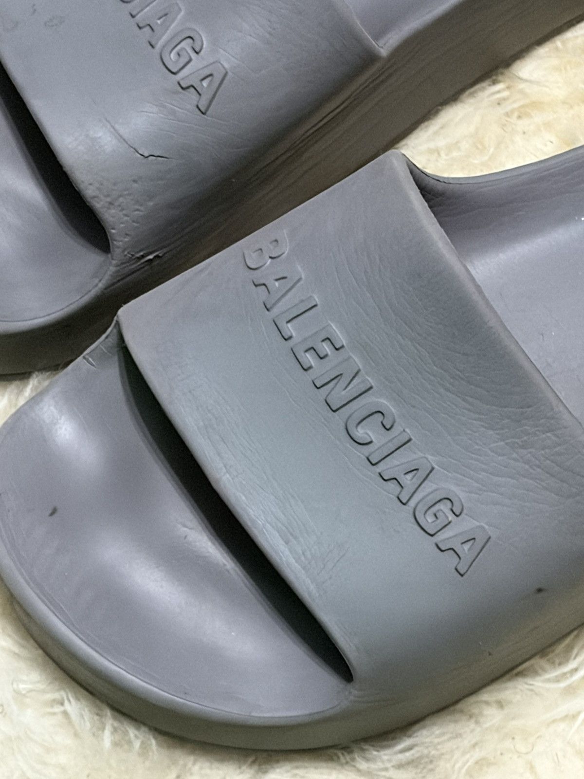 Balenciaga Balenciaga Logo Platform Slides Size US 10 / IT 40 - 11 Thumbnail