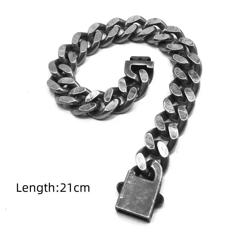 Other Wide Curb Chain Bracelet Size ONE SIZE - 4 Thumbnail