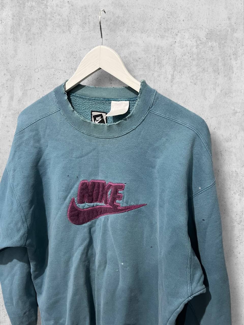 Nike Nike 80s Vintage Distressed sweatshirt painted y2k logo Size US M / EU 48-50 / 2 - 2 Thumbnail