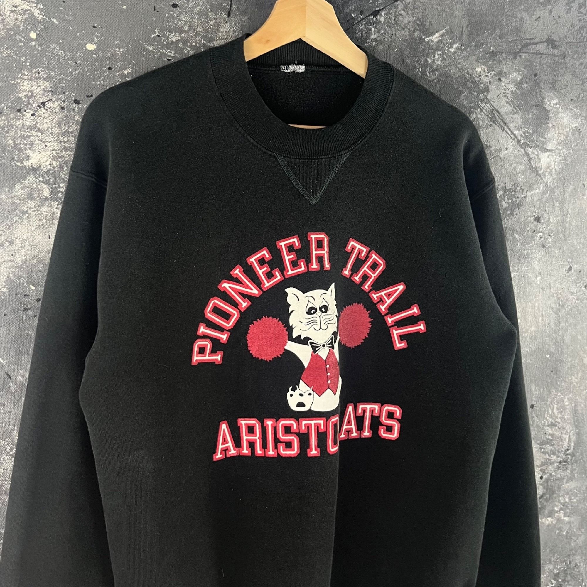 Vintage Vintage 90’s Cat cheerleader sweatshirt Size US M / EU 48-50 / 2 - 2 Thumbnail
