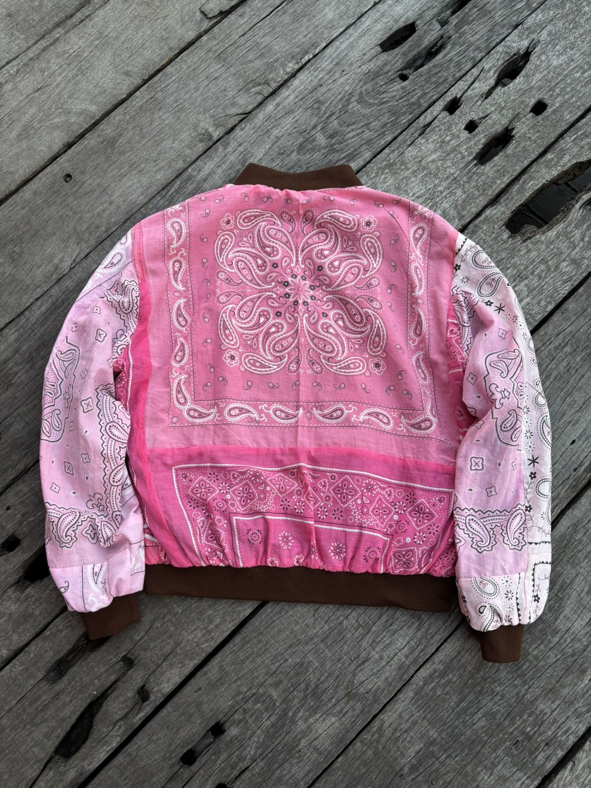 Handmade Bandana Pink Custom Made Jacket Size US L / EU 52-54 / 3 - 2 Thumbnail