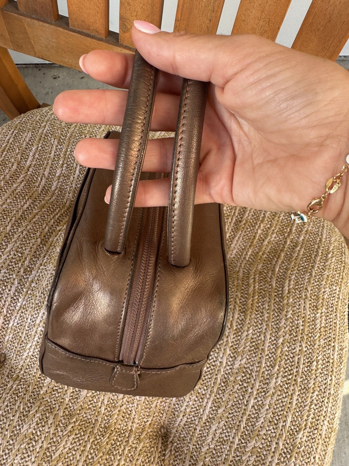 Loewe Loewe Mini Top Handle Bag – Bronze leather Size ONE SIZE - 9 Thumbnail