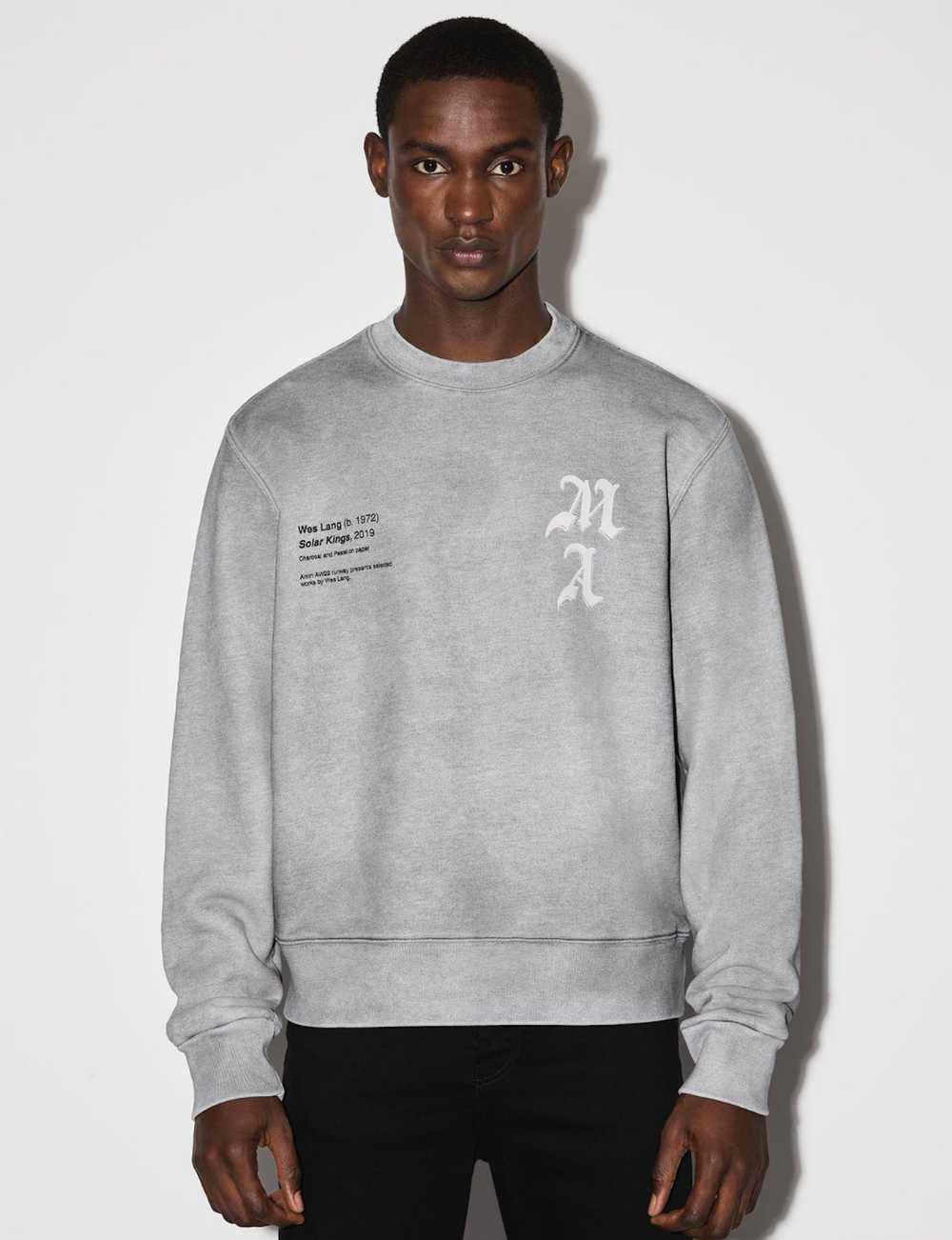 Amiri × Wes Lang o1w1db11224 Solar Kings Sweatshirt in Grey Size US XL / EU 56 / 4 - 3 Thumbnail