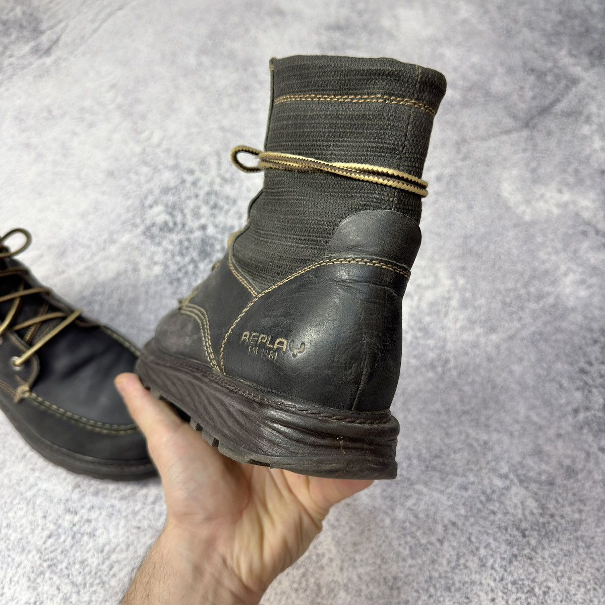 Replay × Vintage Replay Moc Toe Mens Boots Size US 8 / EU 41 - 10 Thumbnail
