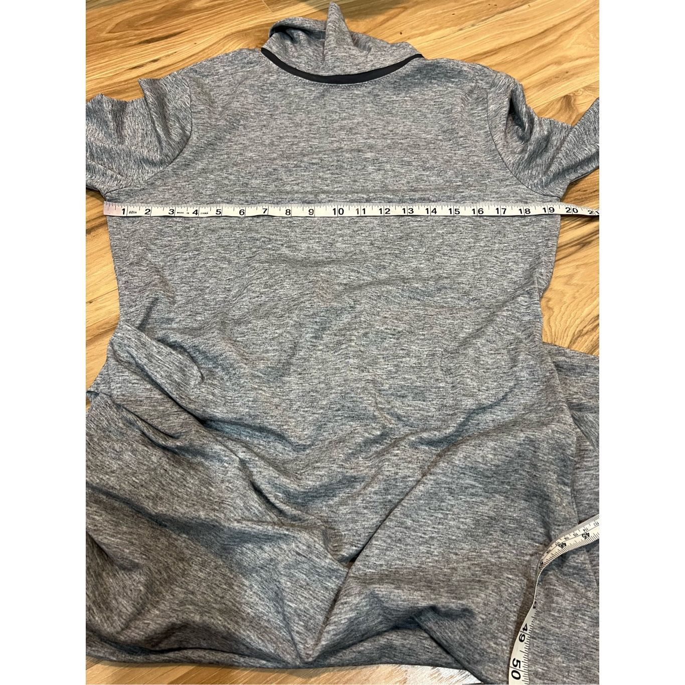 Athleta Athleta Grey Turtleneck Ruched Midi Dress Sz L Size L / US 10 / IT 46 - 8 Thumbnail
