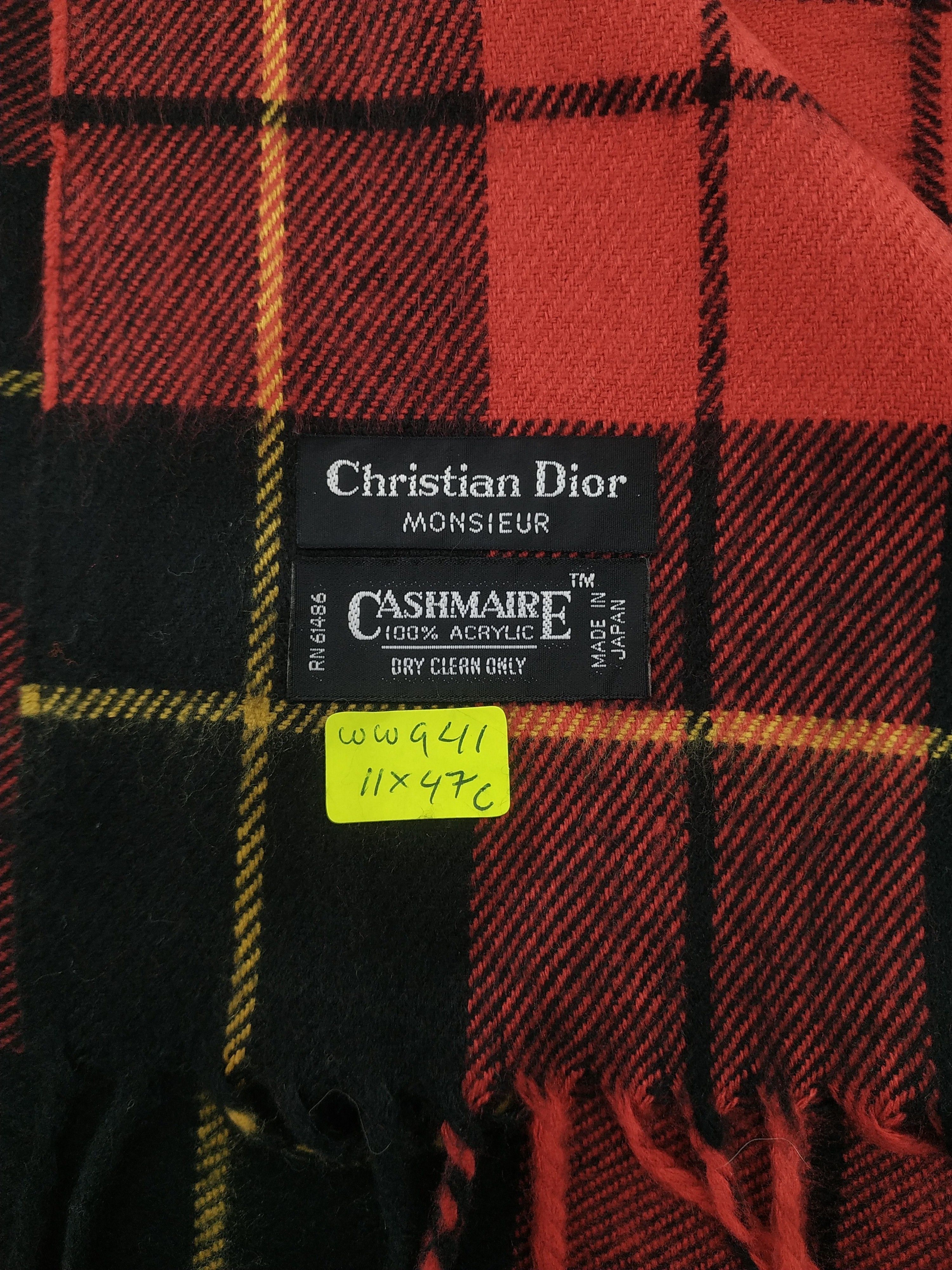 Vintage Christian Dior Scarf / Muffler / Neckwear - WW941 Size ONE SIZE - 4 Thumbnail