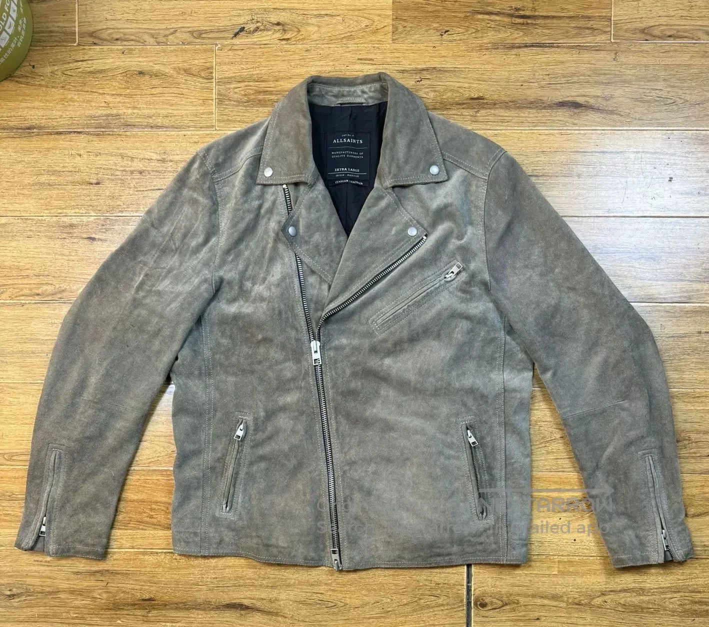 Allsaints Allsaints Men's Leather Biker Jacket. Size US L / EU 52-54 / 3 - 1 Thumbnail