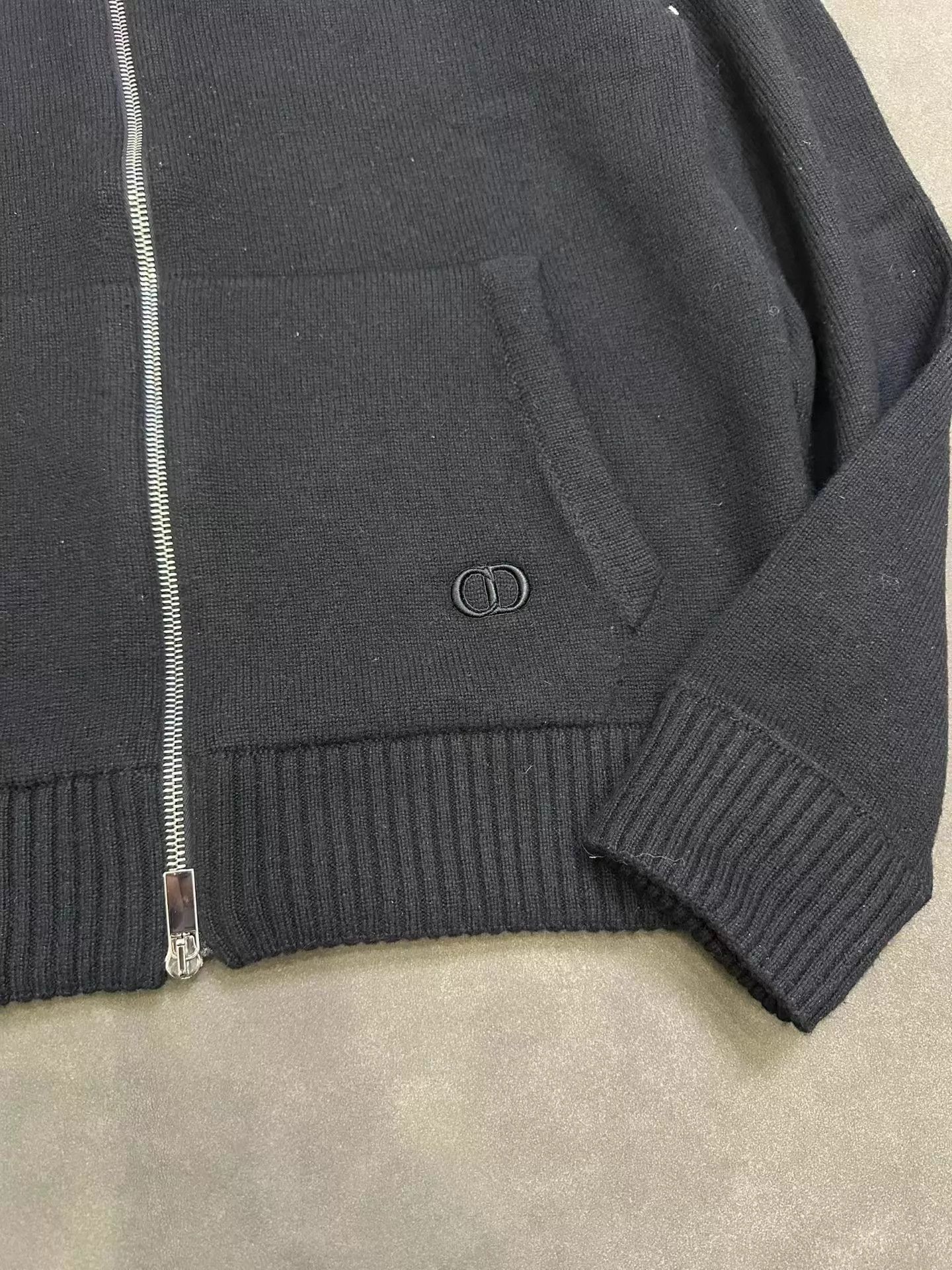 Dior Dior embroidery cashmere zip hoodie black L Size US L / EU 52-54 / 3 - 4 Thumbnail