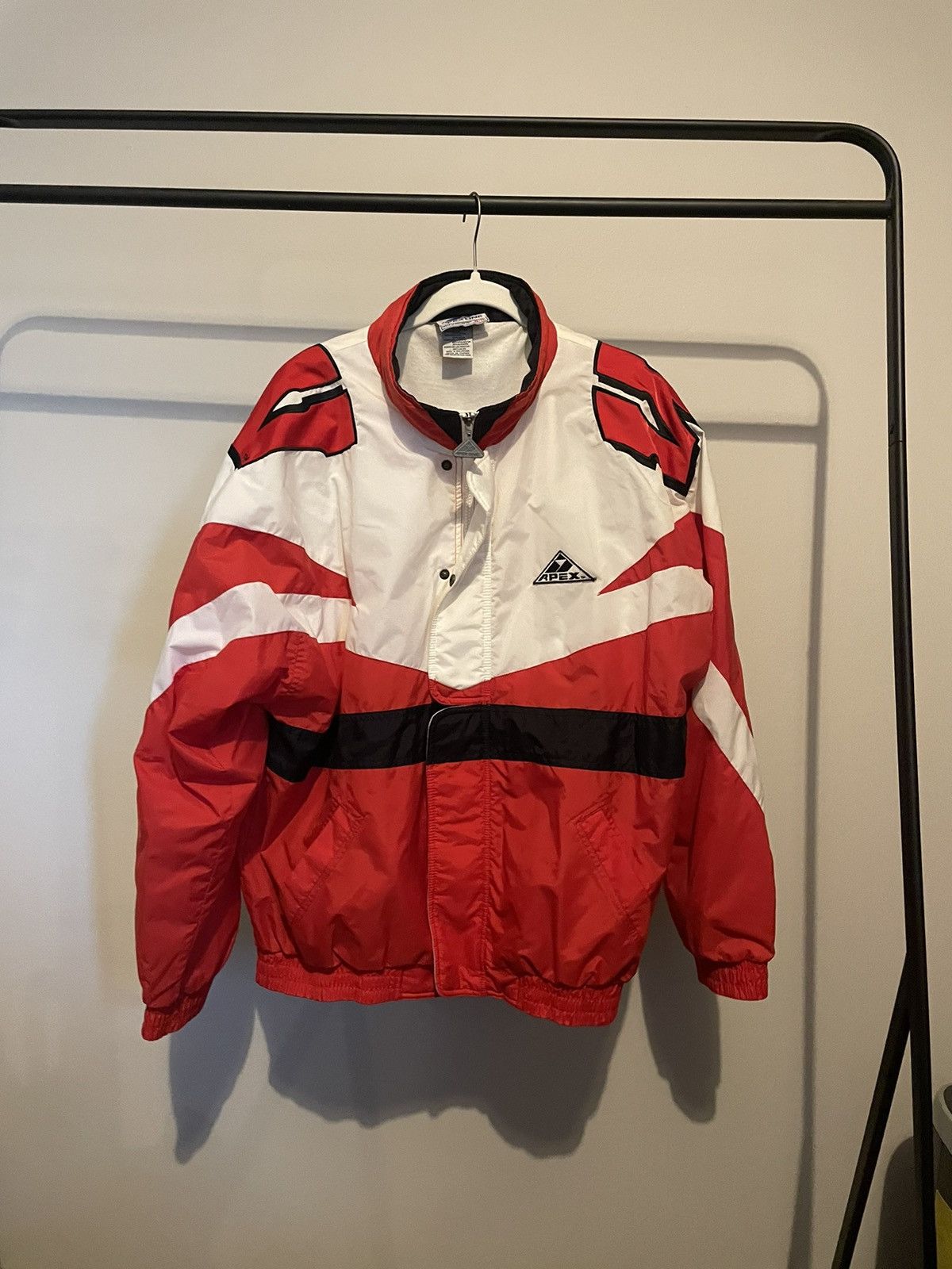 image of Vintage Pristine Apex Wisconsin Badgers Light Jacket in Red, Men's (Size XL)