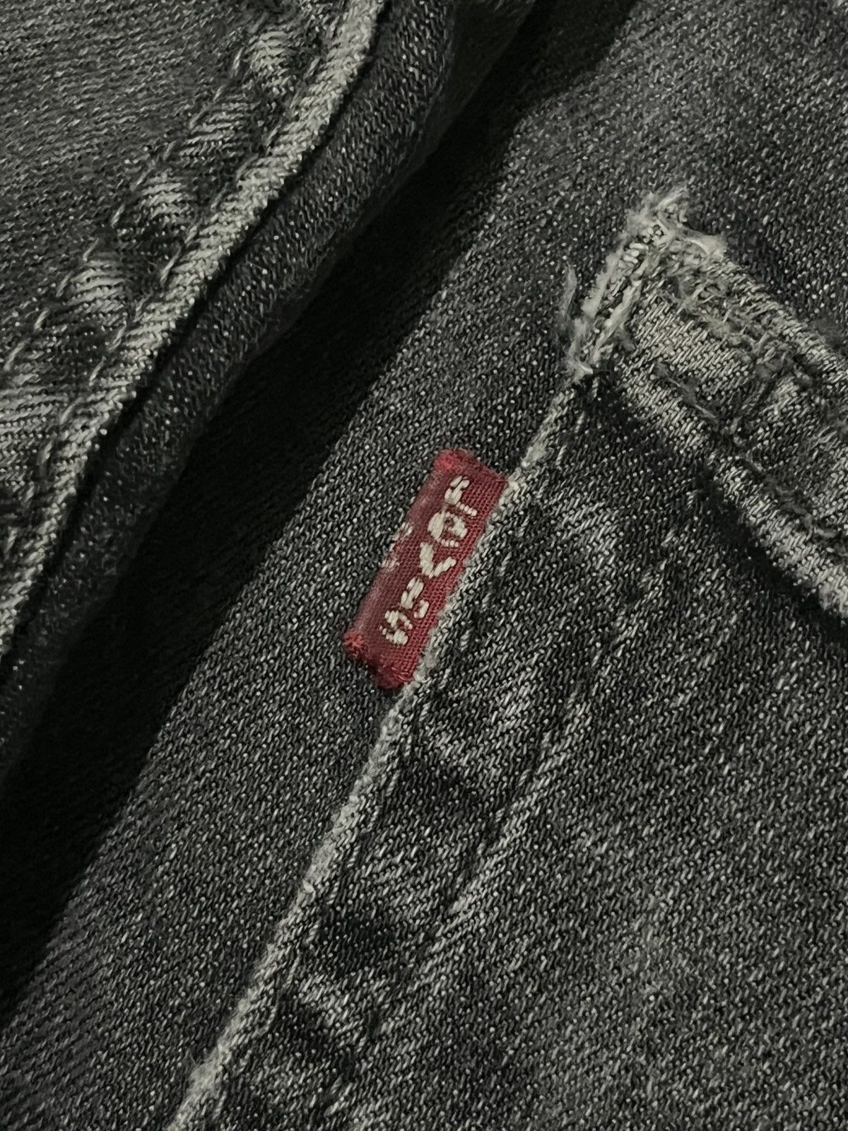 Levi's × Vintage ⚡️Y2K⚡️Vintage Y2K Levi’s 569 Black Faded Washed Grunge Jeans Size US 34 / EU 50 - 10 Thumbnail