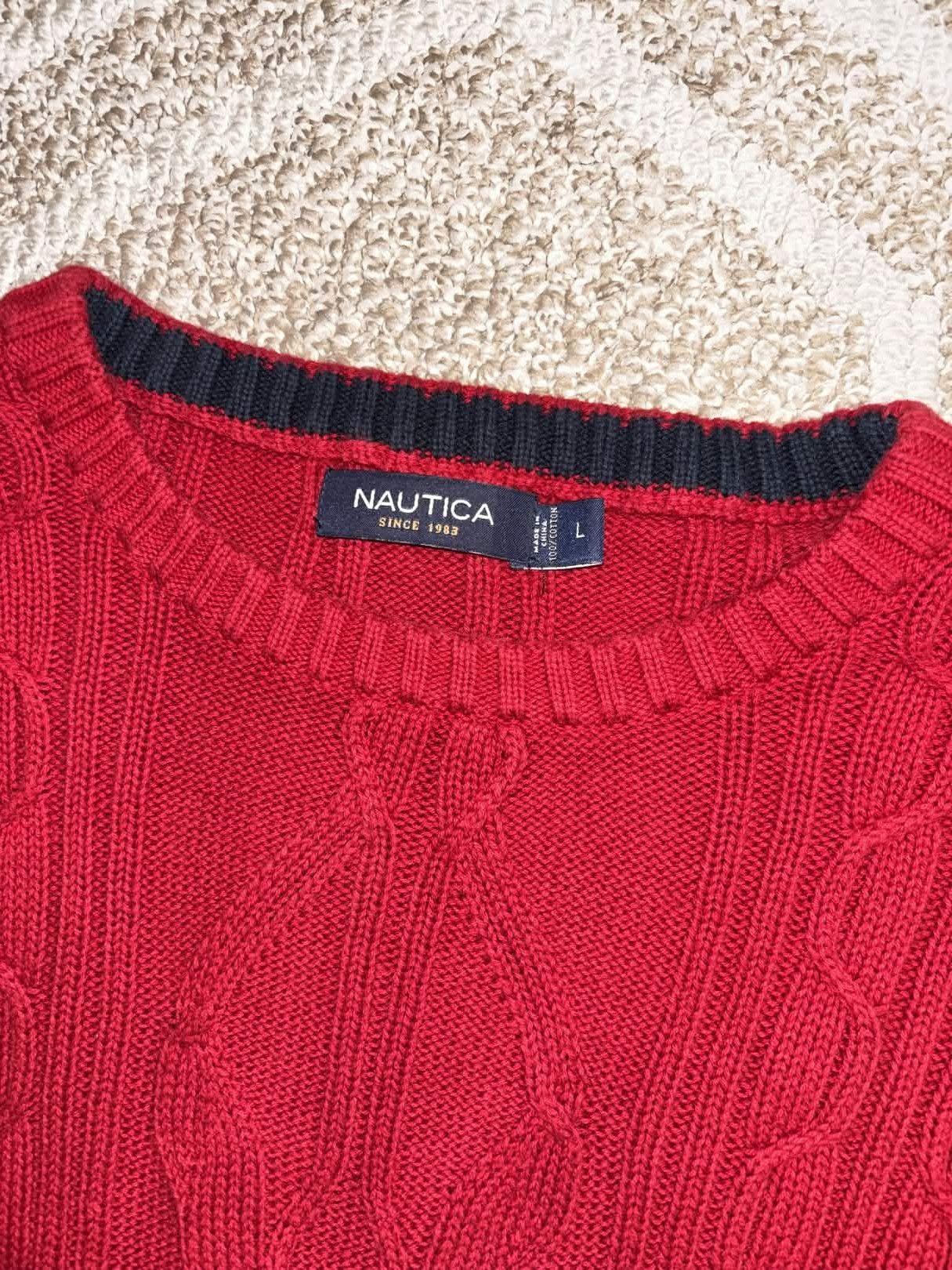 Nautica Nautica Red Cable Knit Sweater Size US S / EU 44-46 / 1 - 3 Thumbnail