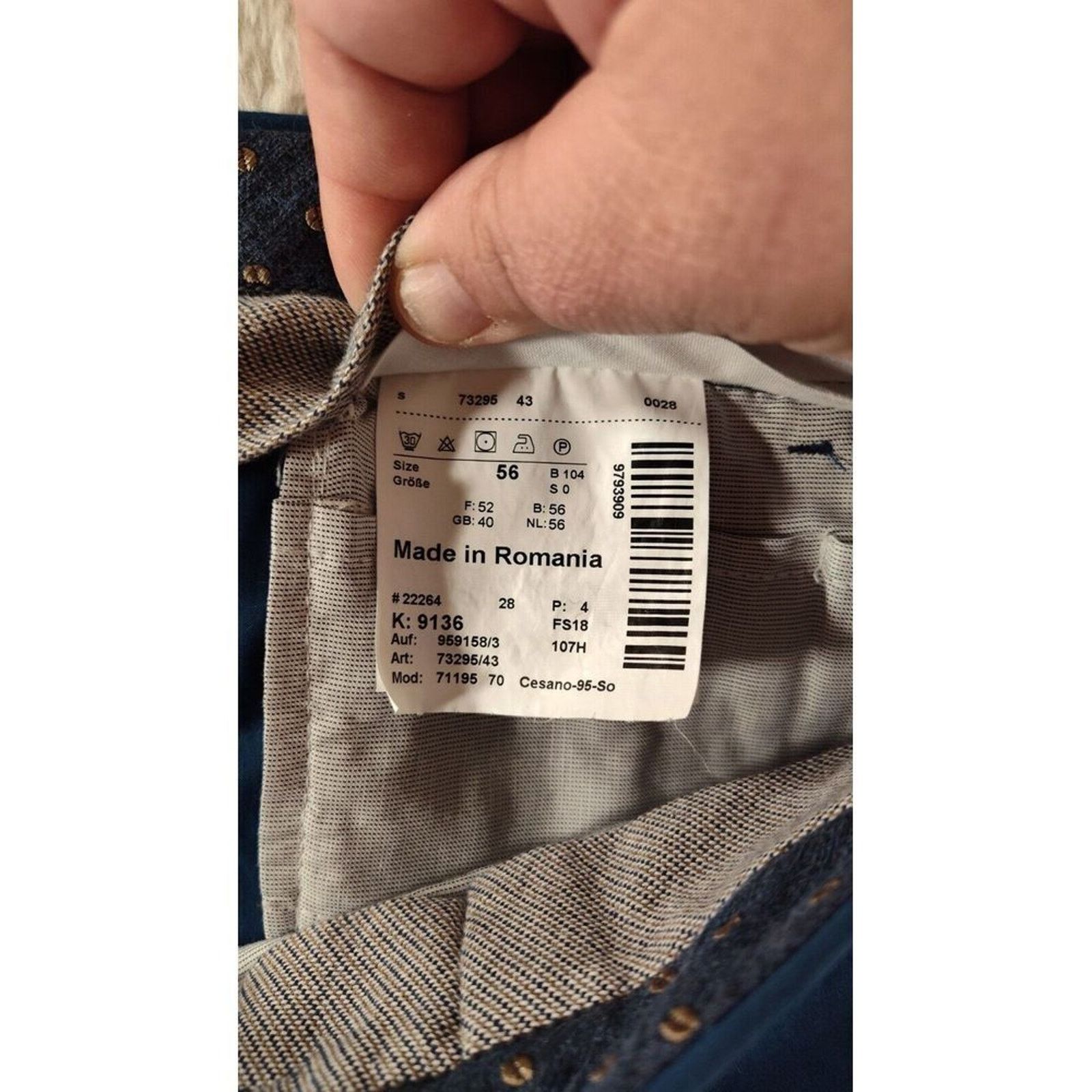 Hiltl Hiltl NWT Chinos / Casual Pants Size 56 US 40x34 Size US 40 / EU 56 - 8 Thumbnail