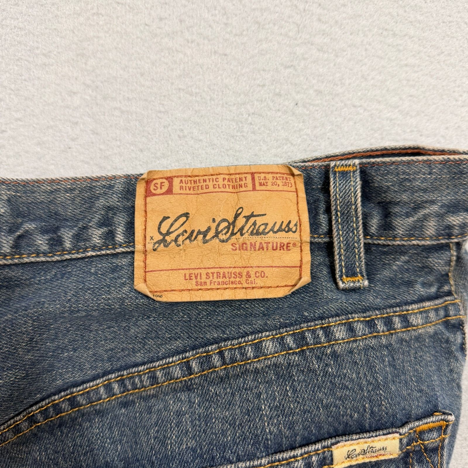 Levi's Vintage Levis Straight Fit Jeans Men's 38x32 Blue Sand Wash Size US 38 / EU 54 - 7 Thumbnail