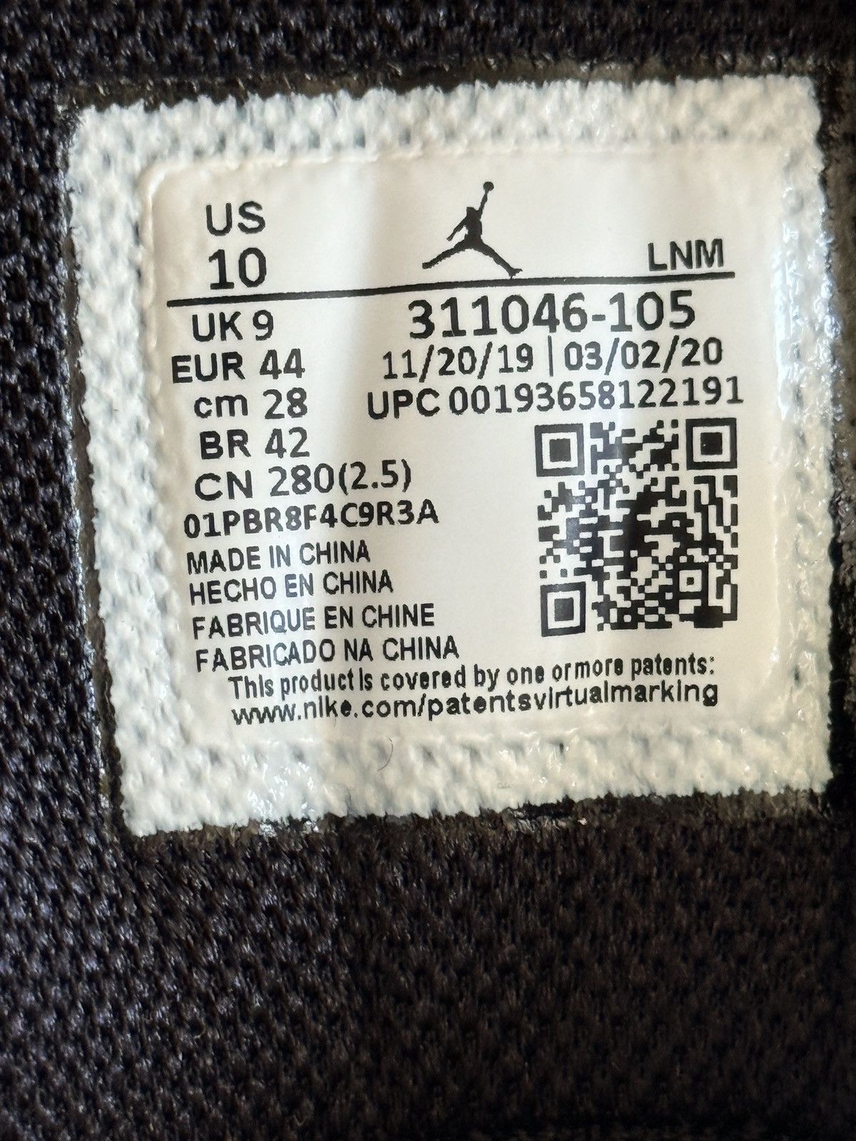 Jordan Brand Jordan Air Jordan Dub Zero White Cement Sneakers 311046-105 Size US 10 / EU 43 - 12 Thumbnail