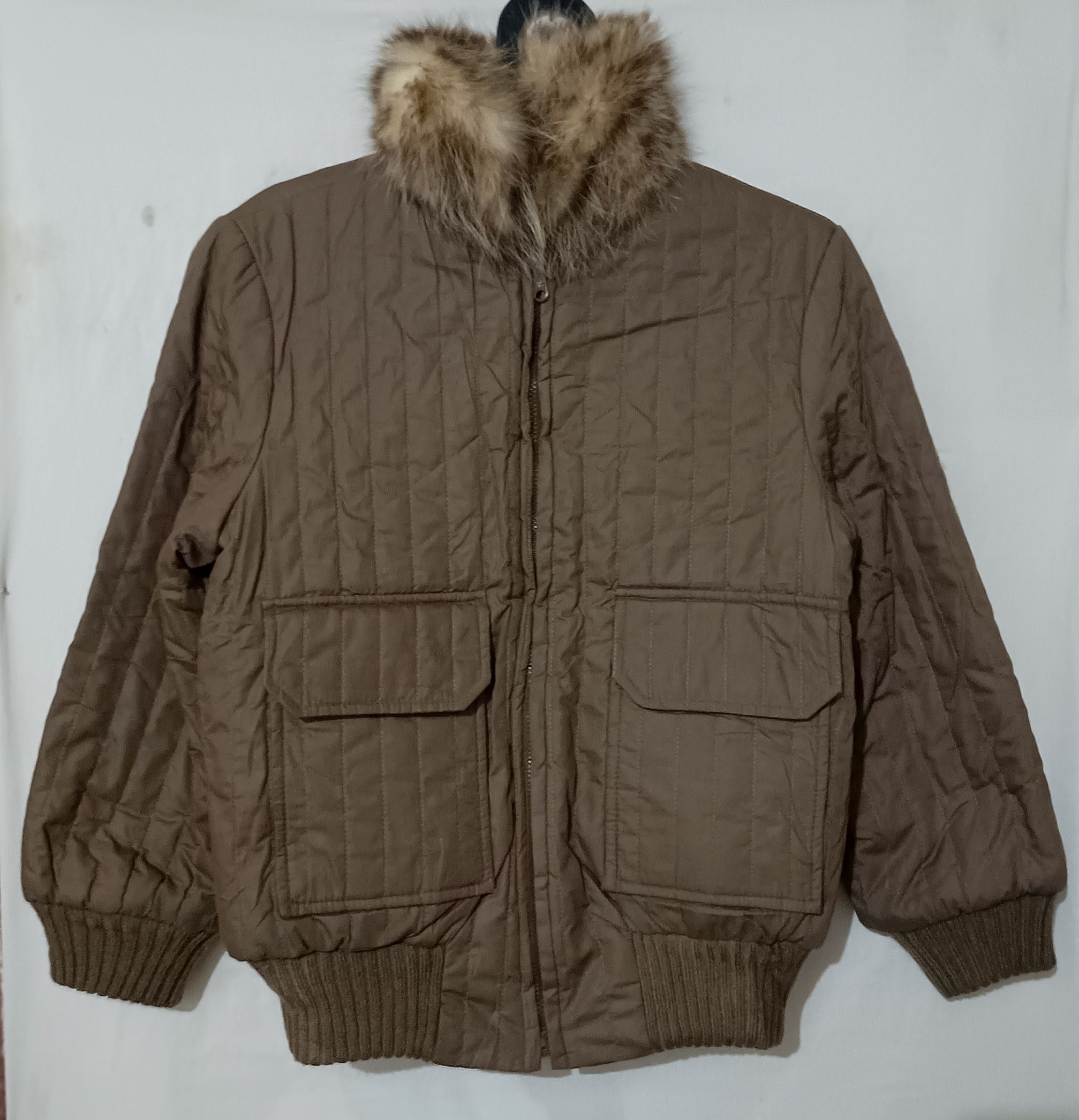14th Addiction FAUX FUR CROPPED MOHAIR BOMBER reversible JACKET Size US S / EU 44-46 / 1 - 4 Thumbnail