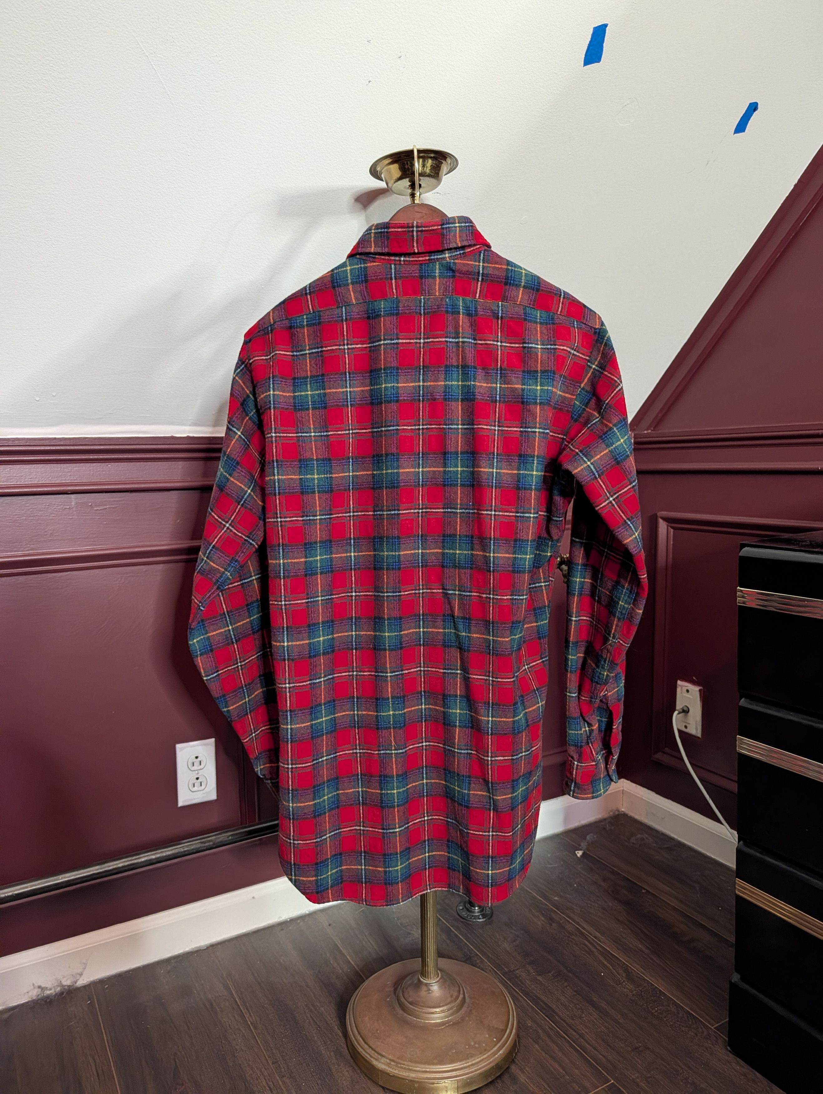 Pendleton Vtg Boyd Tartan virgin wool flannel nylon lined shirt Size US M / EU 48-50 / 2 - 9 Thumbnail
