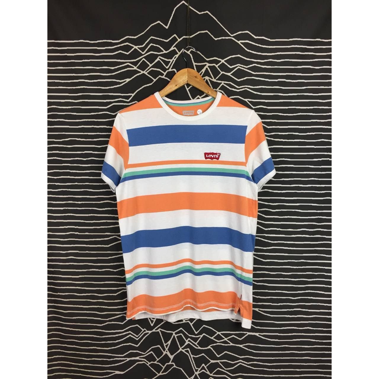 Levi's Levi's Embroidered Logo Multicolor Striped Tee Size US M / EU 48-50 / 2 - 2 Thumbnail