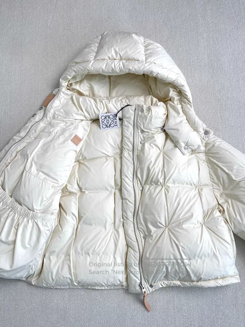 Loewe Loewe SS23 Solid Color Zip-Up Hooded Puffer Jacket Size XS / US 0-2 / IT 36-38 - 3 Thumbnail