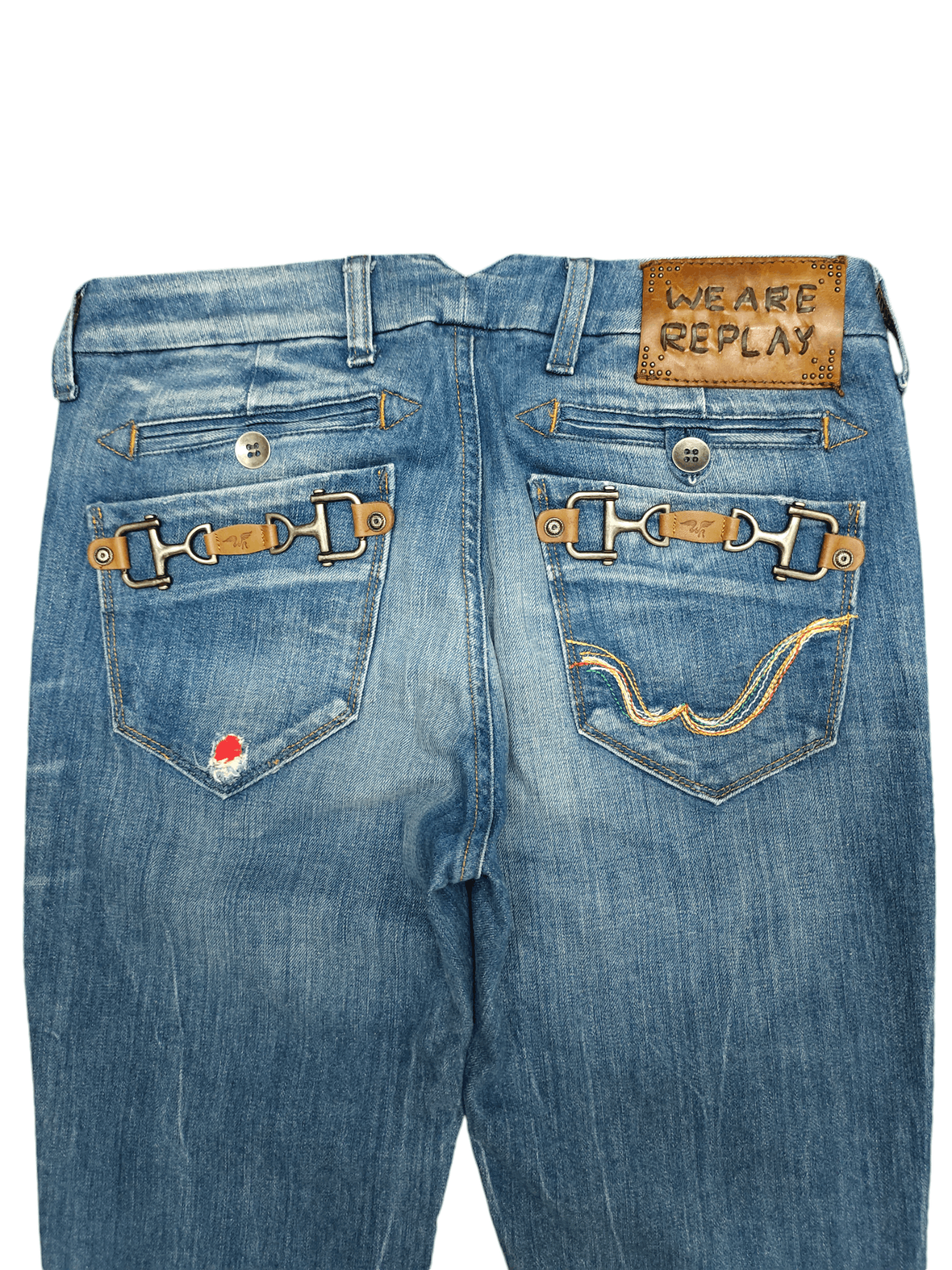 Replay Vintage Replay Guista Clawmark Metal Hook Pocket Jeans Size 28" / US 6 / IT 42 - 12 Thumbnail