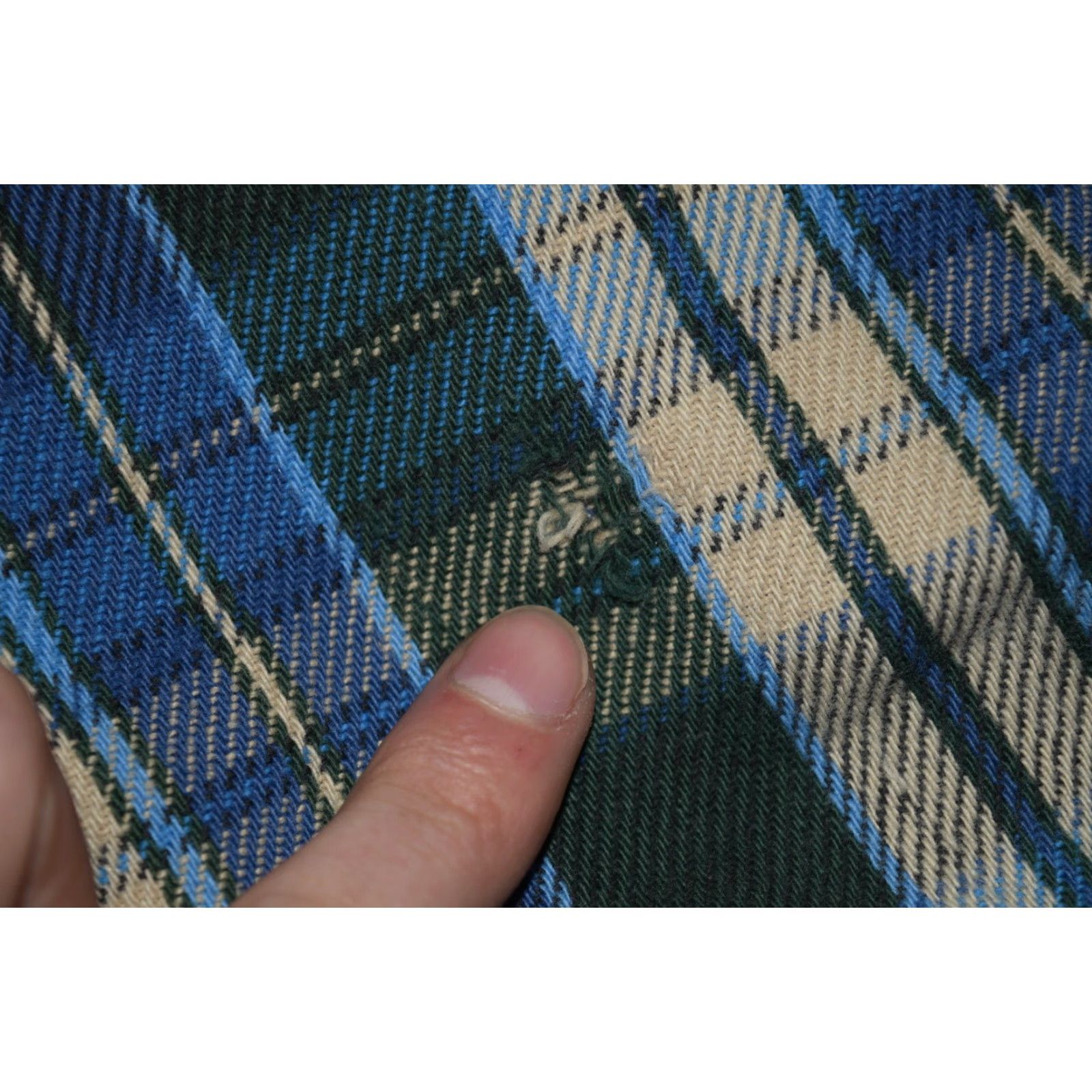 Vintage OSHKOSH B'GOSH MENS SHIRT 2XL BLUE GREEN COTTON VINTAGE FLANNEL USA BUTTON-FRONT 90s STYLE Mens Size US XXL / EU 58 / 5 - 5 Thumbnail