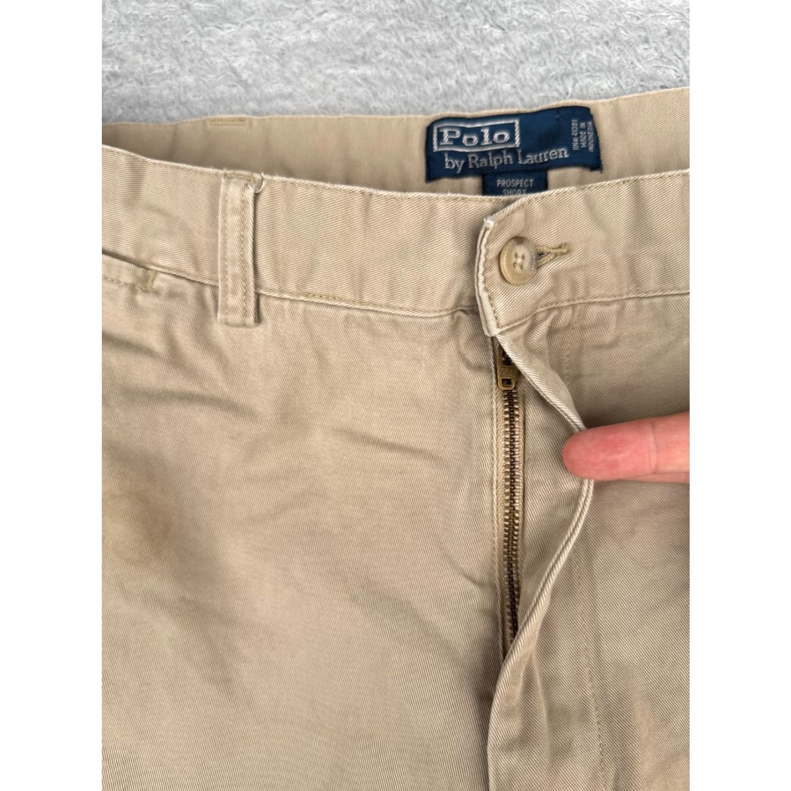 Polo Ralph Lauren Polo Ralph Lauren Shorts Men 38 Beige Classic Chino Zip Fly Prospect Cotton 9" Size US M / EU 48-50 / 2 - 6 Thumbnail