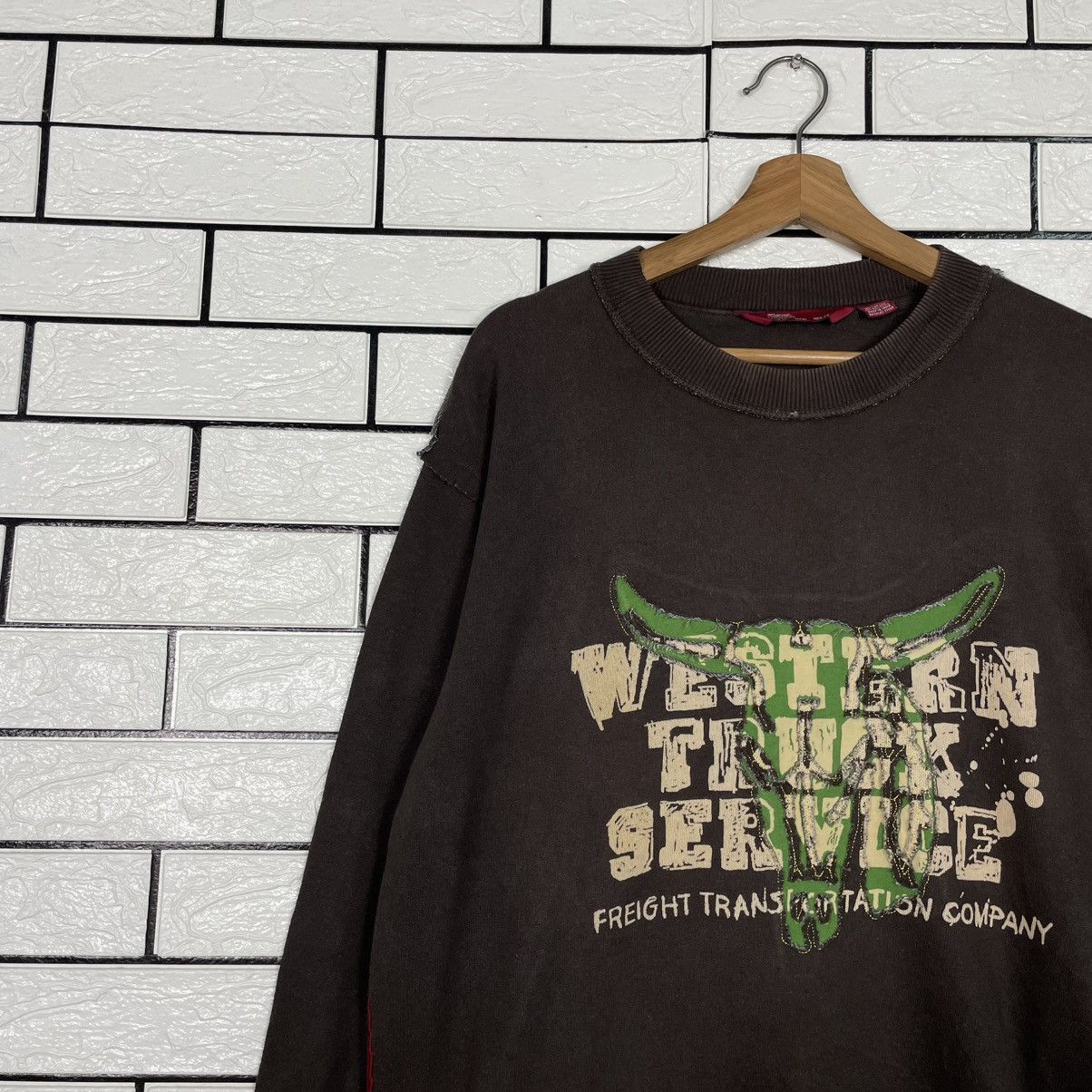 Zara Western Truck Service Crewneck Sweatshirt Size US L / EU 52-54 / 3 - 6 Thumbnail