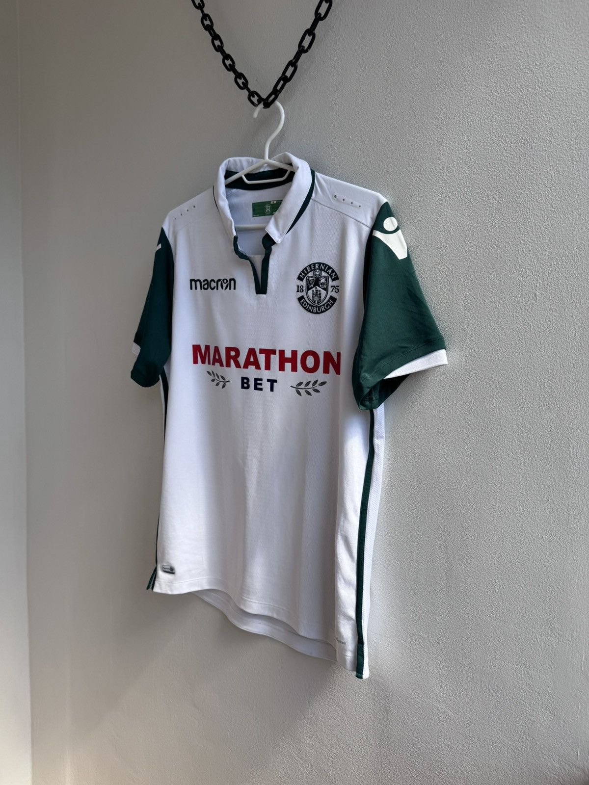 Macron Hibernian Edinburgh 2018 2019 Soccer Jersey Football Shirt Size US M / EU 48-50 / 2 - 2 Thumbnail