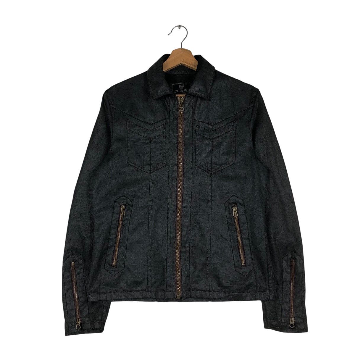 Japanese Brand 📌Vintage Trucker Biker Jacket Men Bigi Japan Issey Miyake Size US M / EU 48-50 / 2 - 2 Thumbnail