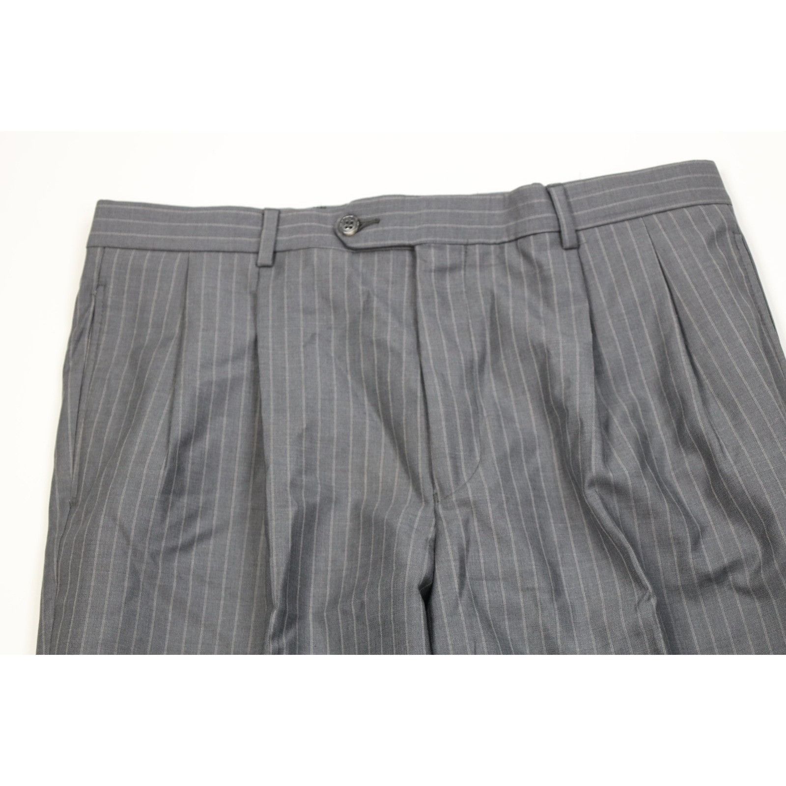 Jos. A. Bank Jos A Bank Signature 2 Piece Wool Silk Striped Suit Size 40R - 11 Thumbnail