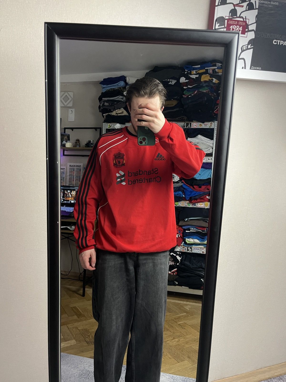 Adidas Vintage Adidas Liverpool 2010 Soccer Training Sweatshirt Size US L / EU 52-54 / 3 - 2 Thumbnail