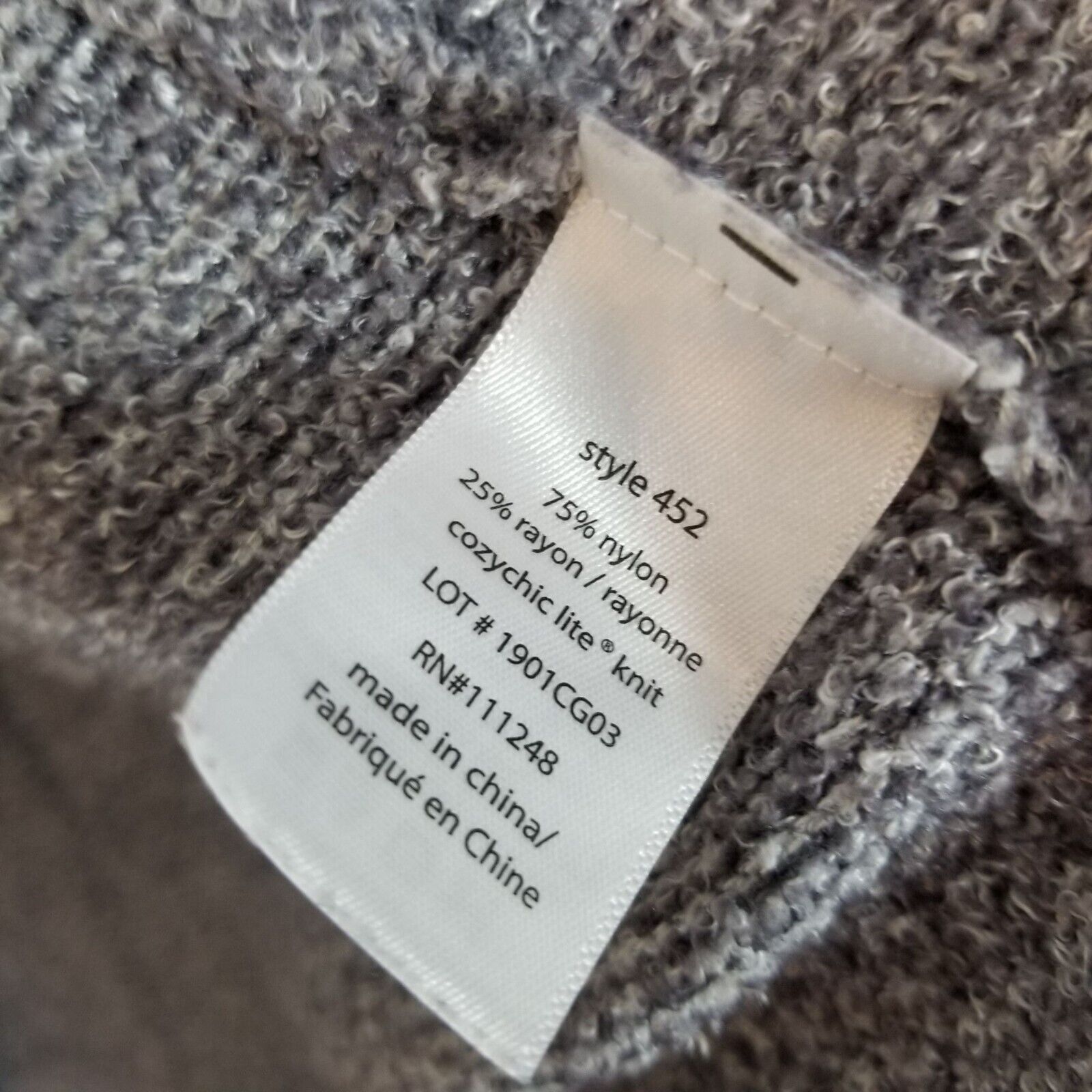 Dreamville Barefoot Dreams Womens CozyChic Lite Circle Cardigan Sweater Size L / US 10 / IT 46 - 7 Thumbnail