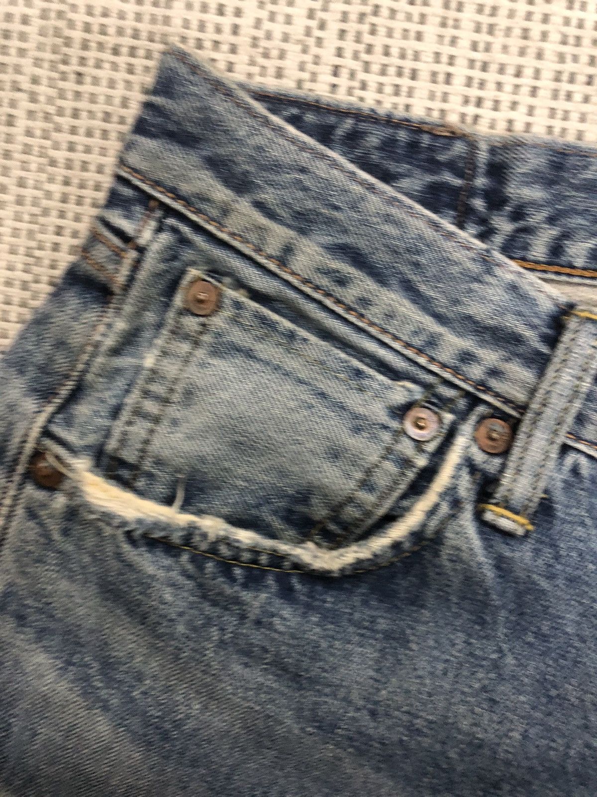 Edwin × Vintage Vintage Selvedge Redline Edwin 505 X w27 Size US 27 - 9 Thumbnail
