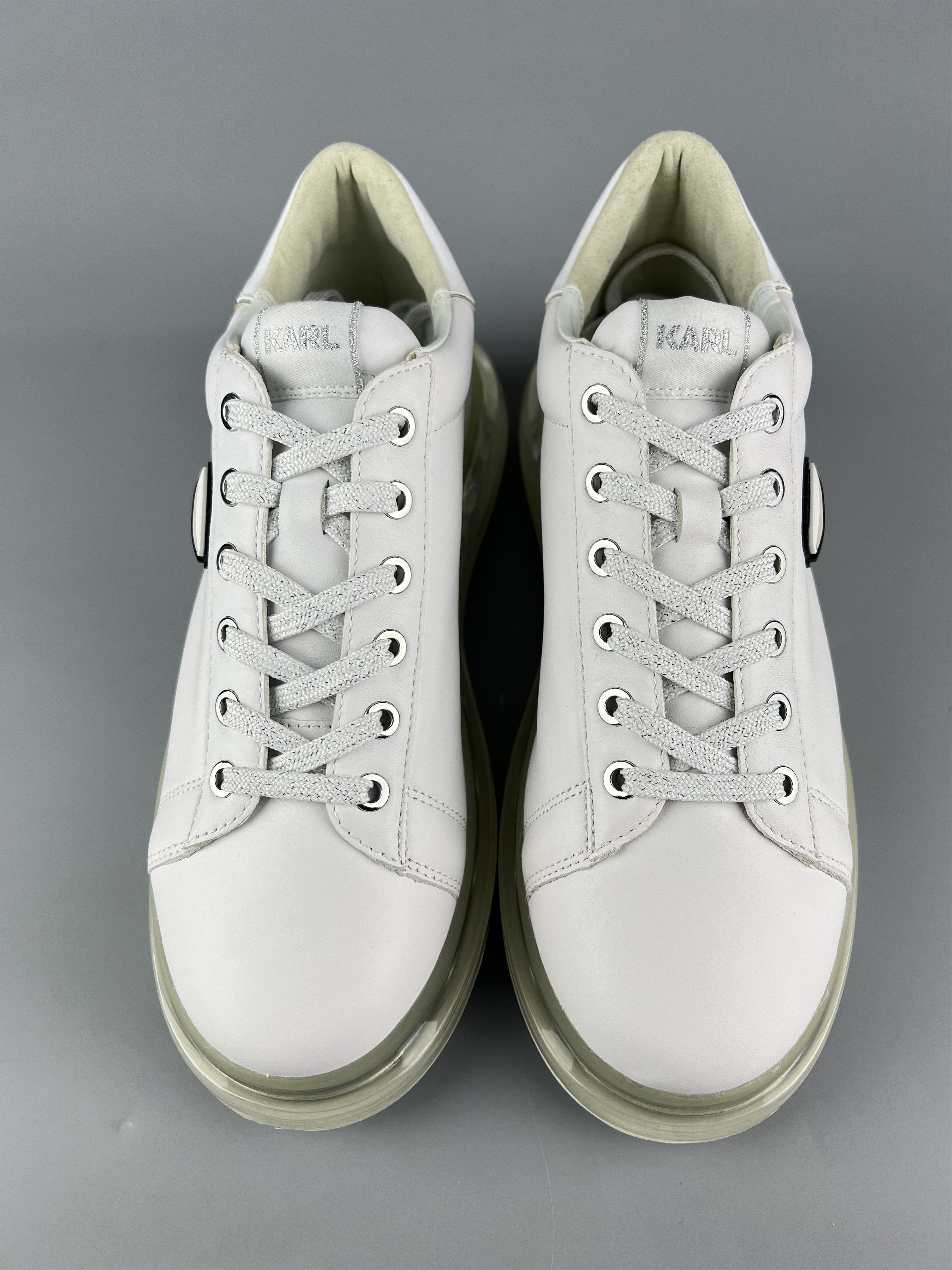 Karl Lagerfeld Karl Lagerfeld Karl Iconic 3D Logo Women's Leather Sneakers Size US 10 / IT 40 - 4 Thumbnail