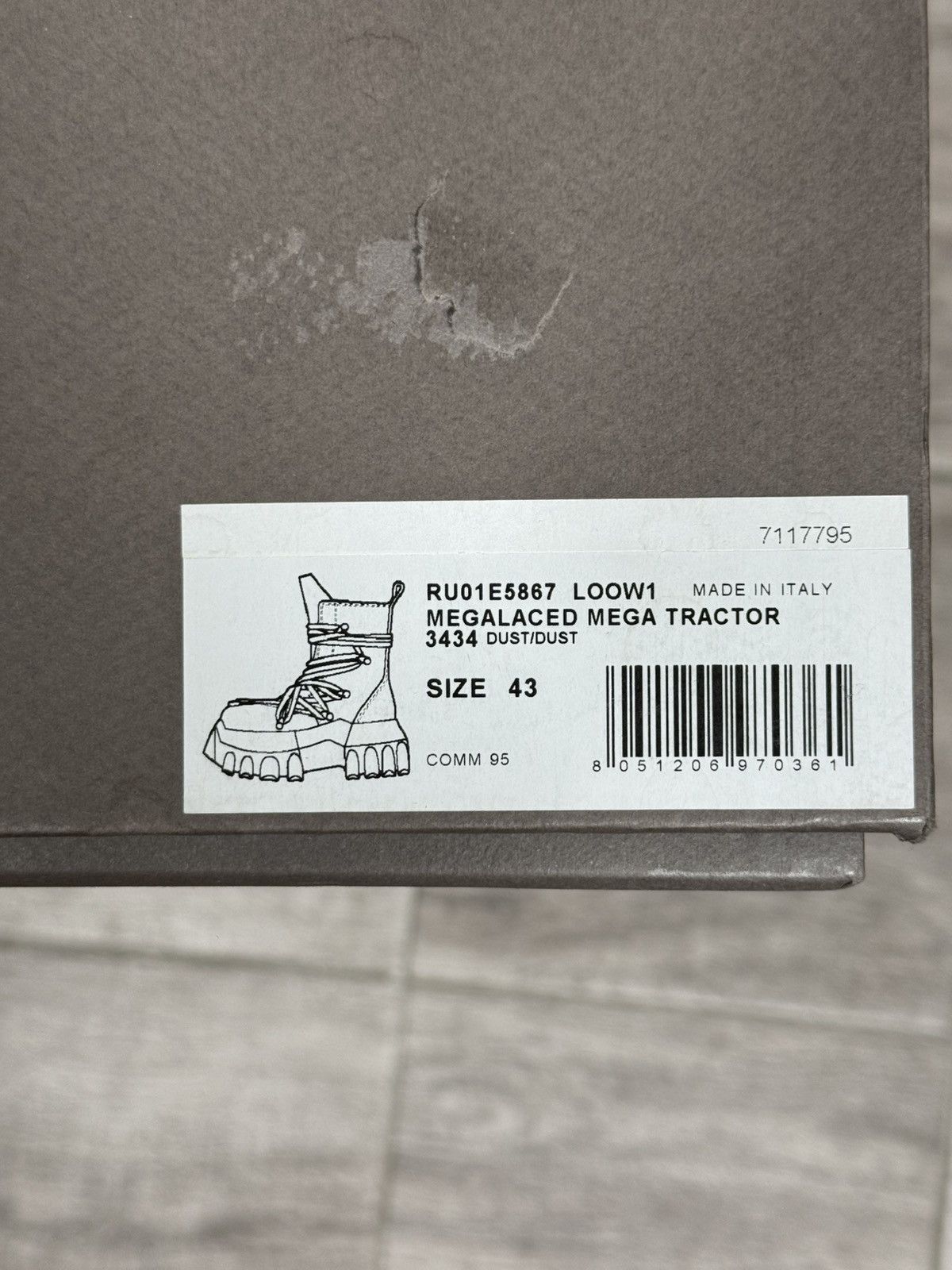 Rick Owens Megalaced Mega Tractor Size US 10.5 / EU 43-44 - 8 Thumbnail