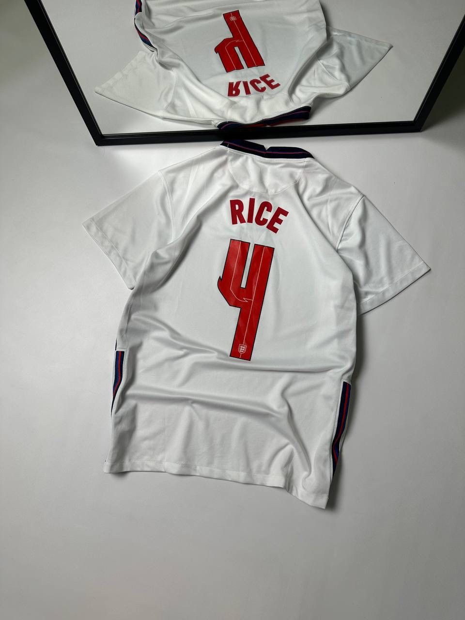 Other England 2020 Authentic Soccer Jersey Rice #4 Size US L / EU 52-54 / 3 - 7 Thumbnail