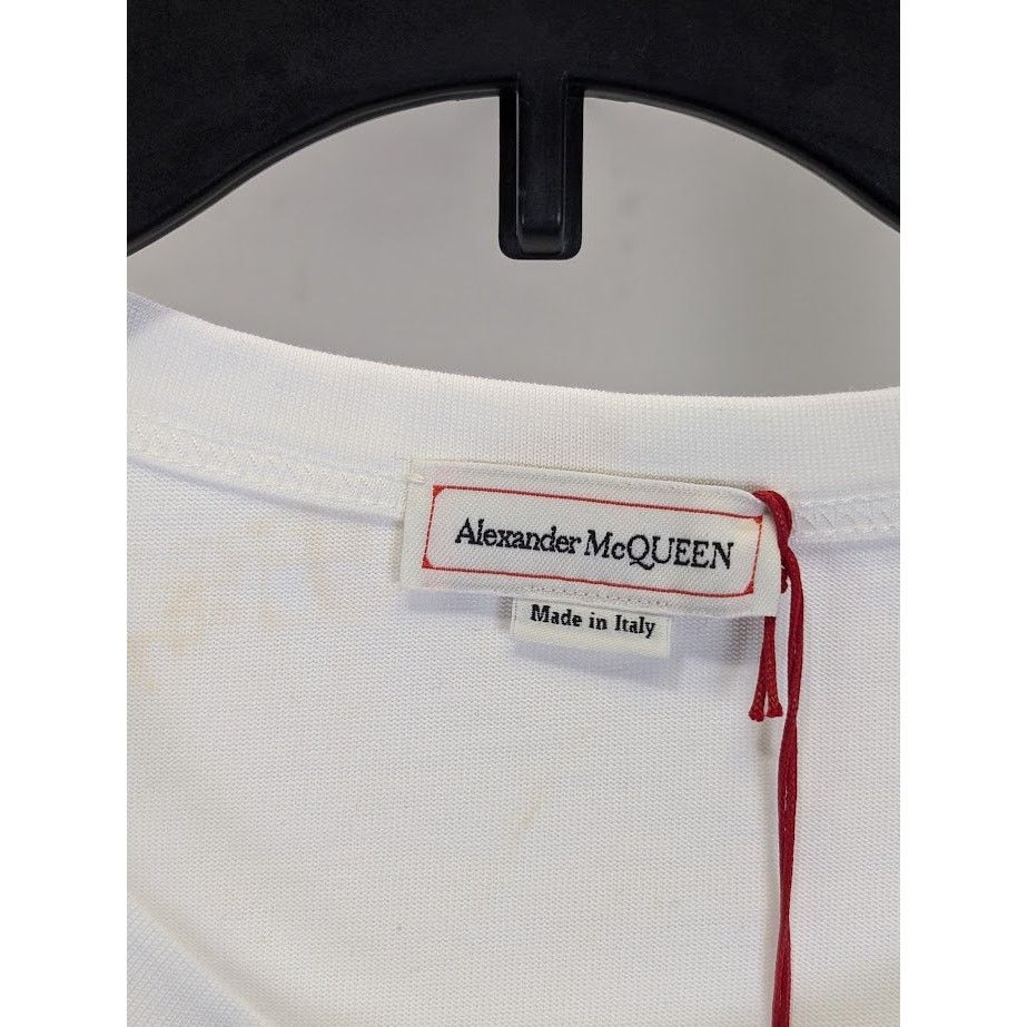 Alexander McQueen o1rshd1 Short Sleeve T-Shirt in White Size US L / EU 52-54 / 3 - 5 Thumbnail