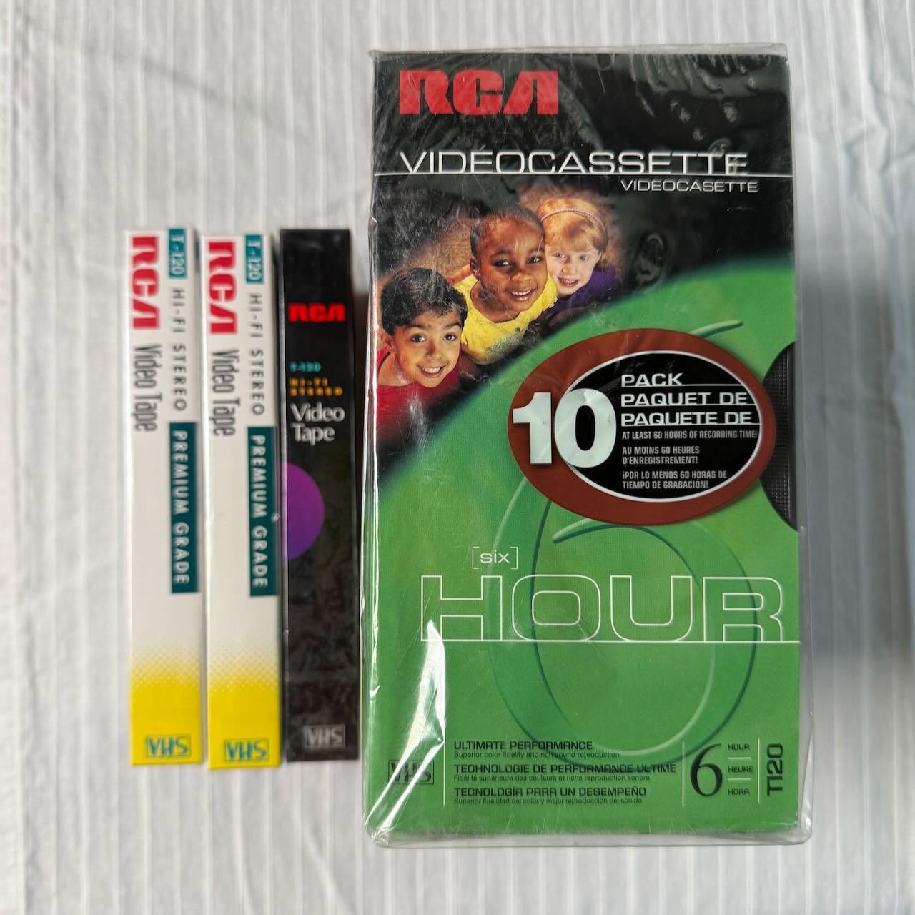 Designer Lot of 11 VTG RCA T-120 HiFi VHS Tape Sealed Blank Cassettes Size ONE SIZE - 4 Thumbnail