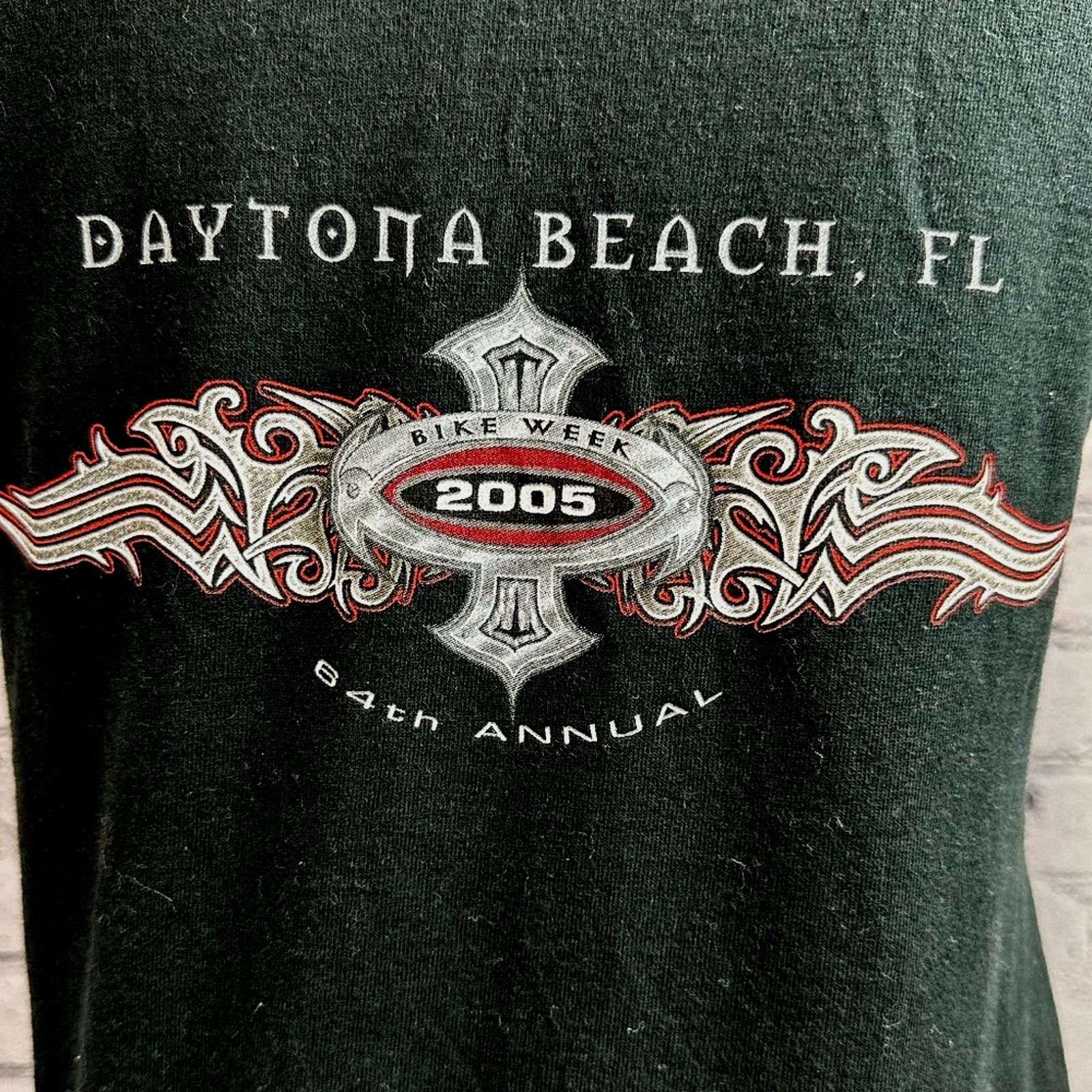 Other Harley-Davidson 2005 Daytona Beach FL Bike Week L Vintage Size L / US 10 / IT 46 - 9 Thumbnail