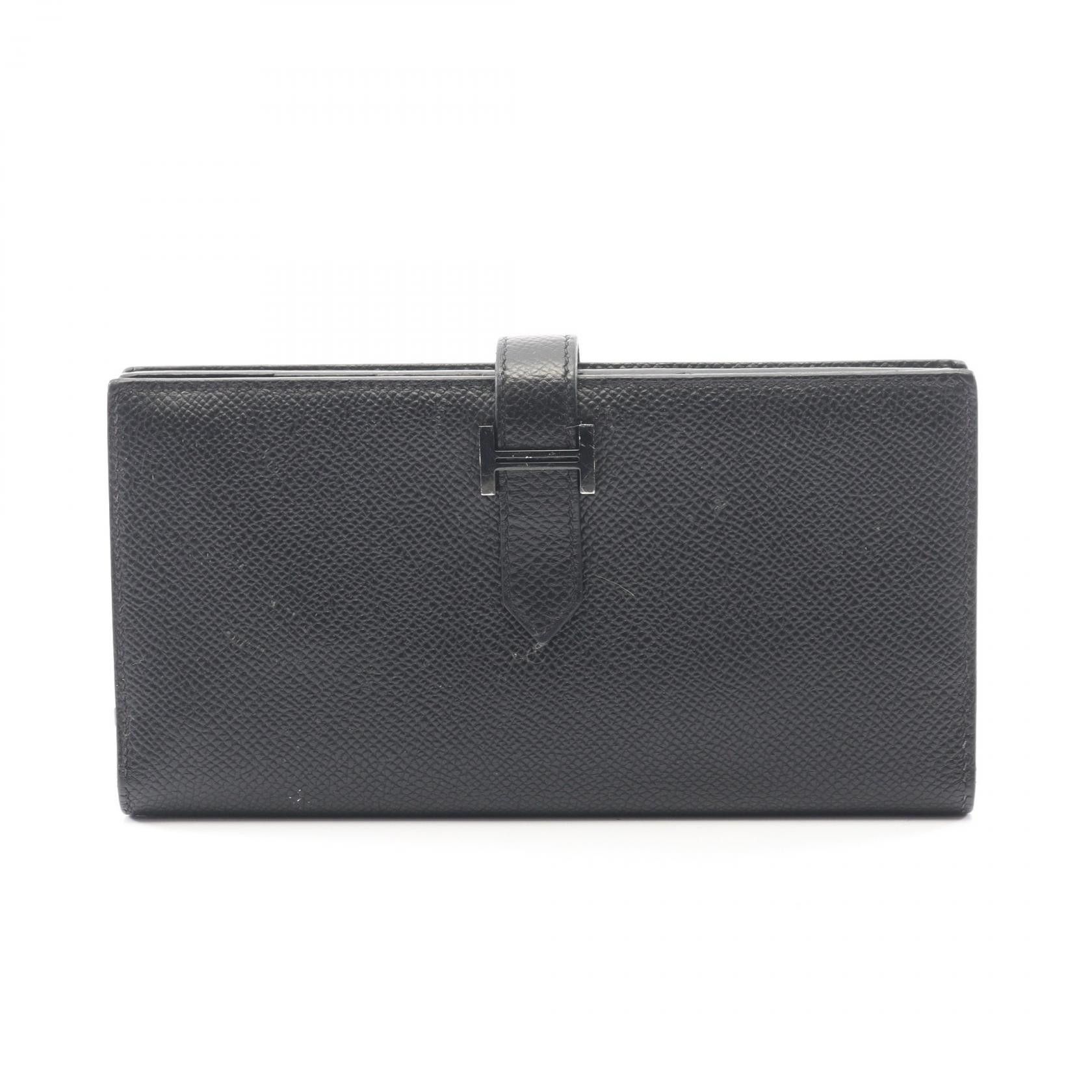 Hermes Hermes Hermes Bearn Souffle Leather Long Wallet Leather Long Wallet Stamp U (2022) DUTY FREE for USA Size ONE SIZE - 1 Thumbnail