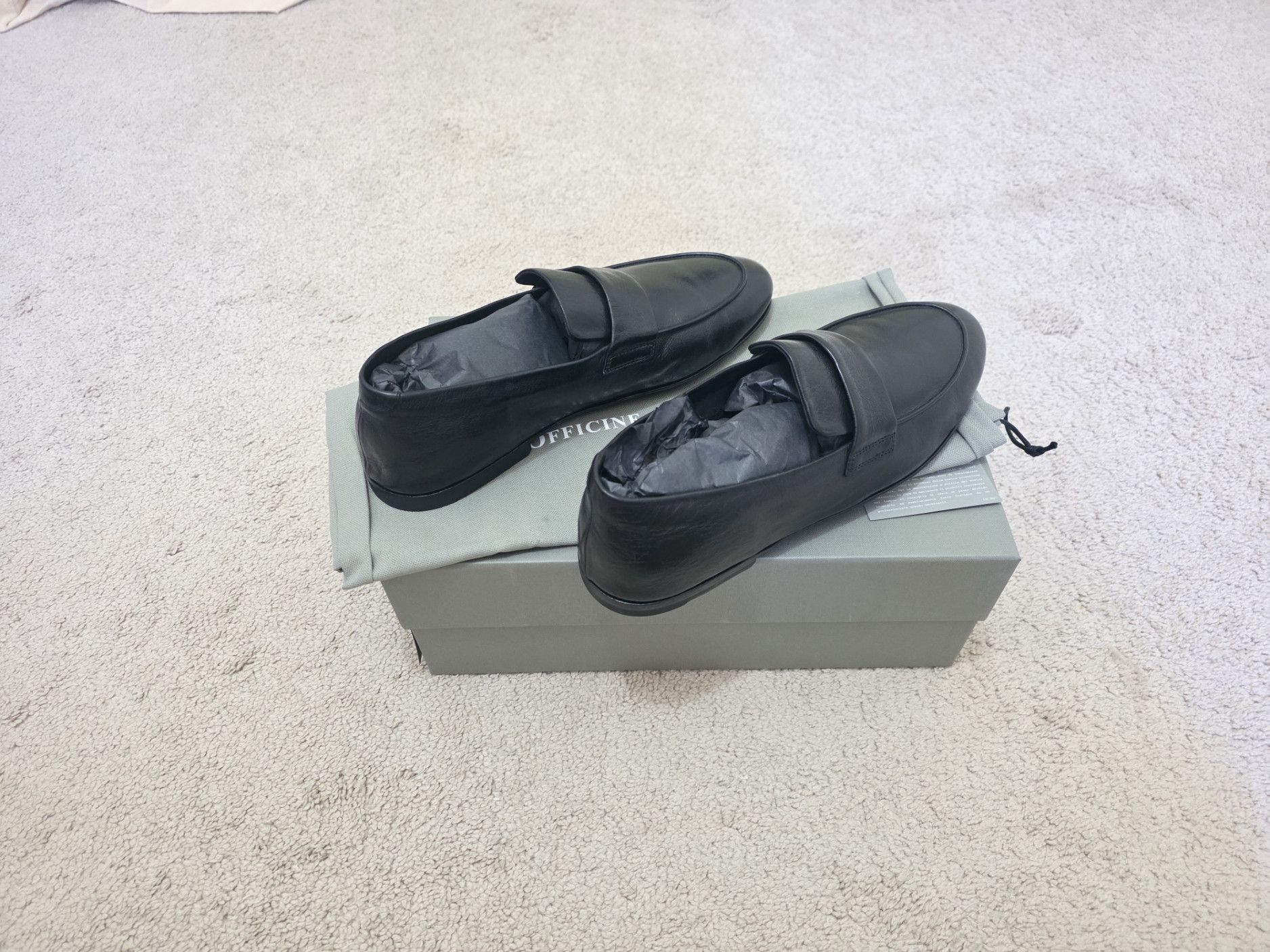 Officine Creative Officine Creative Airto DD Brown Leather Penny Loafers Size US 9 / EU 42 - 1 Thumbnail